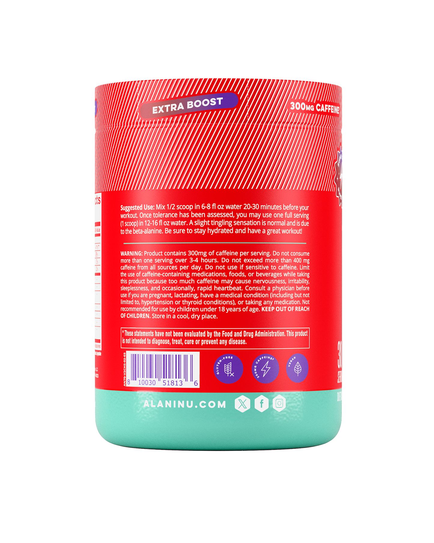 Cherry Slush Super-Stim Pre-Workout+, 30 Servings