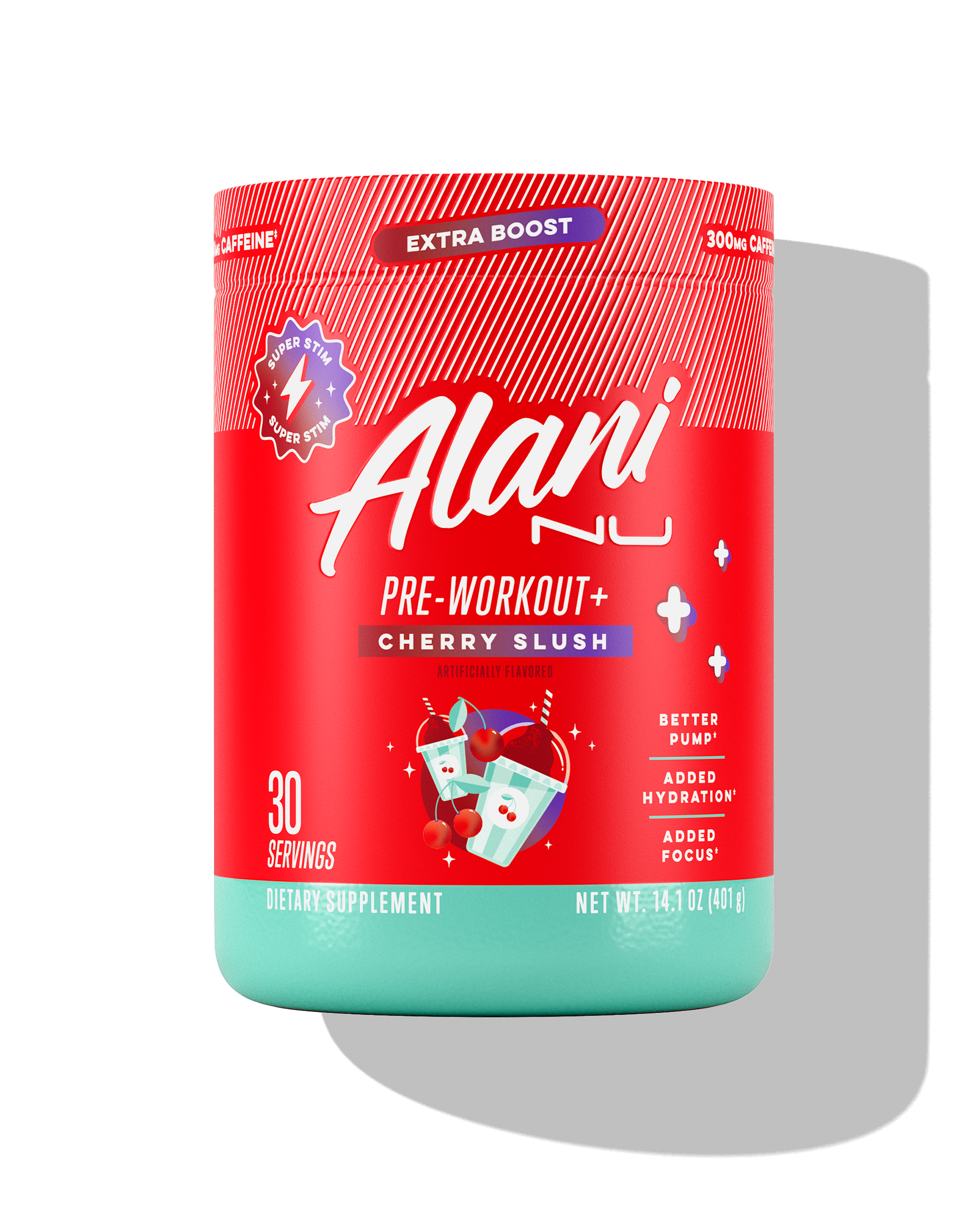 Cherry Slush Super-Stim Pre-Workout+, 30 Servings