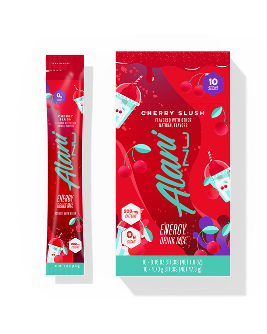 Cherry Slush Powdered Energy Sticks, 10-Pack
