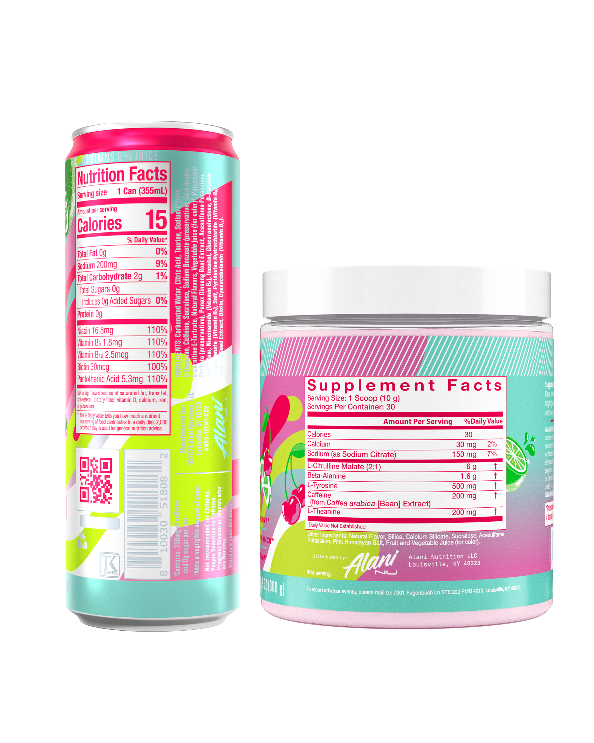Cherry Twist Energy Drink and Pre-Workout Set