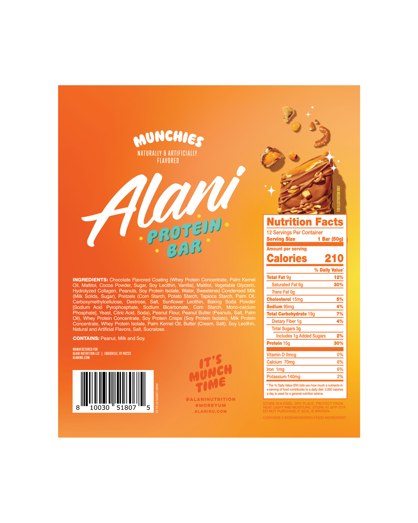 Munchies Sweet and Salty Protein Bars - 12 Pack