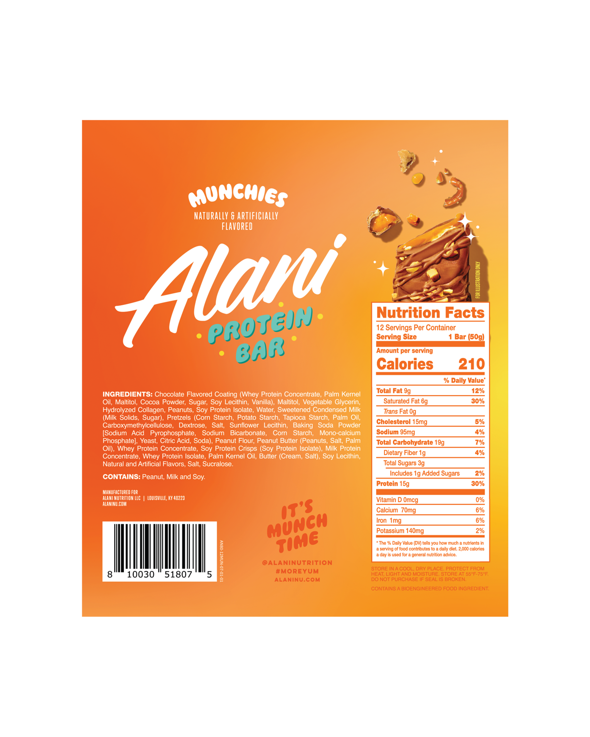 Munchies Sweet and Salty Protein Bars - 12 Pack