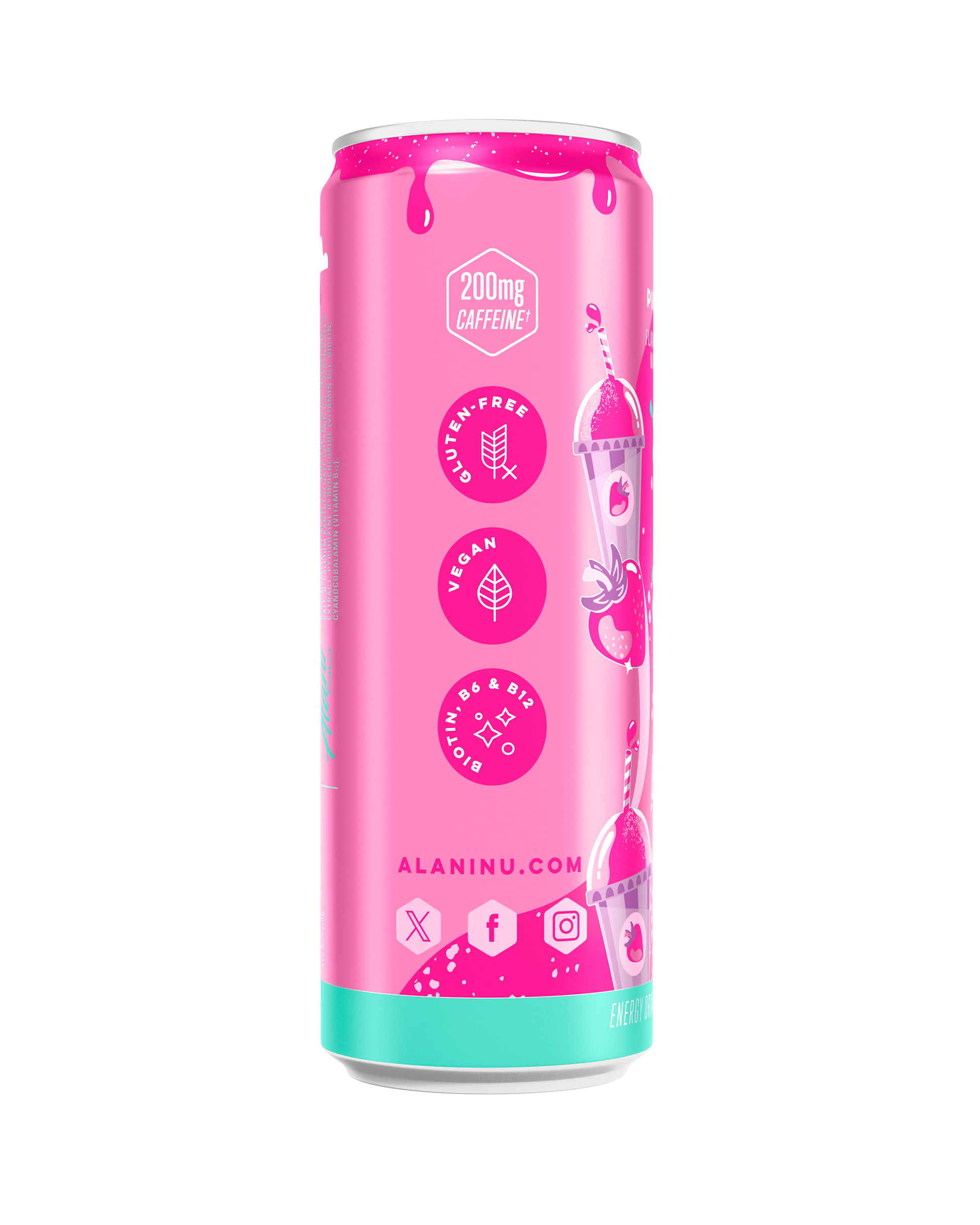 Pink Slush Energy Drink, 12-Pack