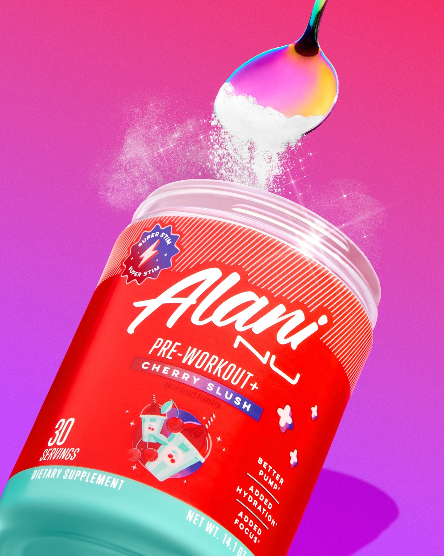 Cherry Slush Super-Stim Pre-Workout+, 30 Servings