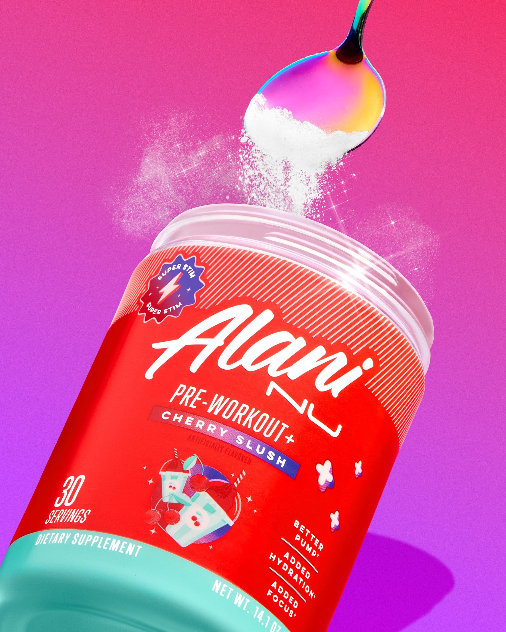 Cherry Slush Super-Stim Pre-Workout+, 30 Servings