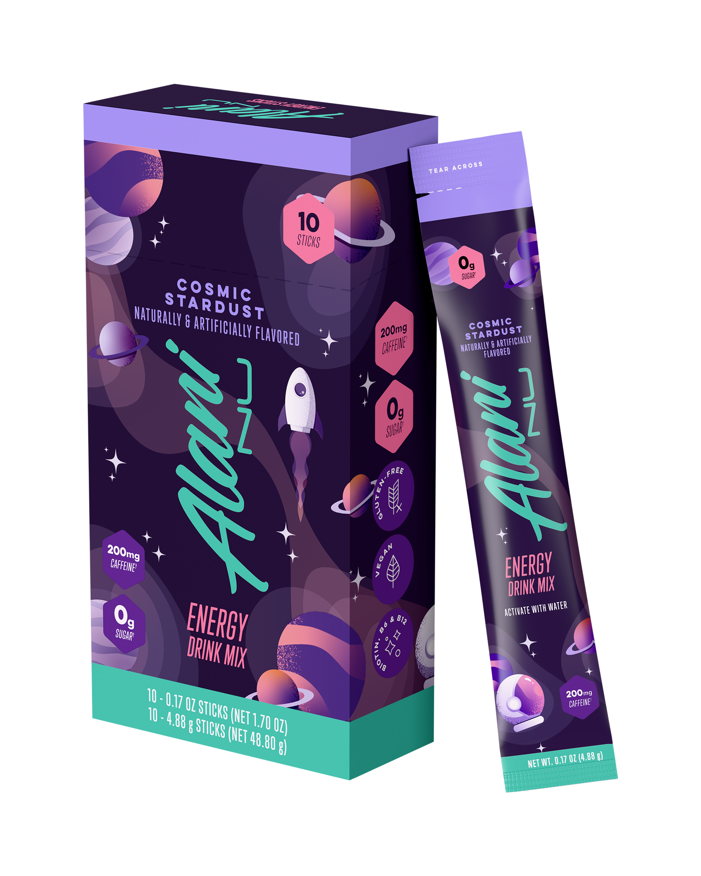 Cosmic Stardust Alani Nu Energy Sticks, 10 Pack