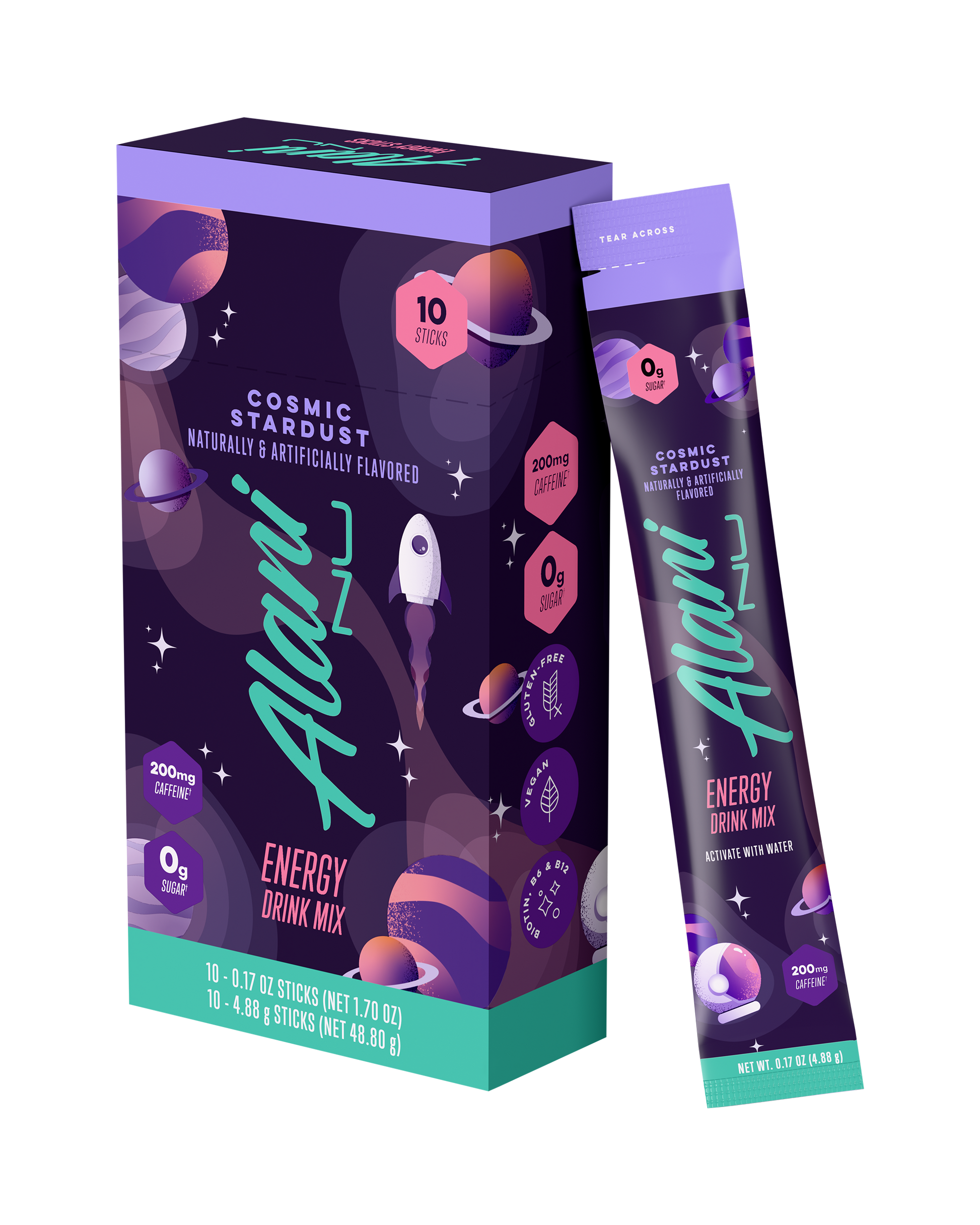 Cosmic Stardust Alani Nu Energy Sticks, 10 Pack