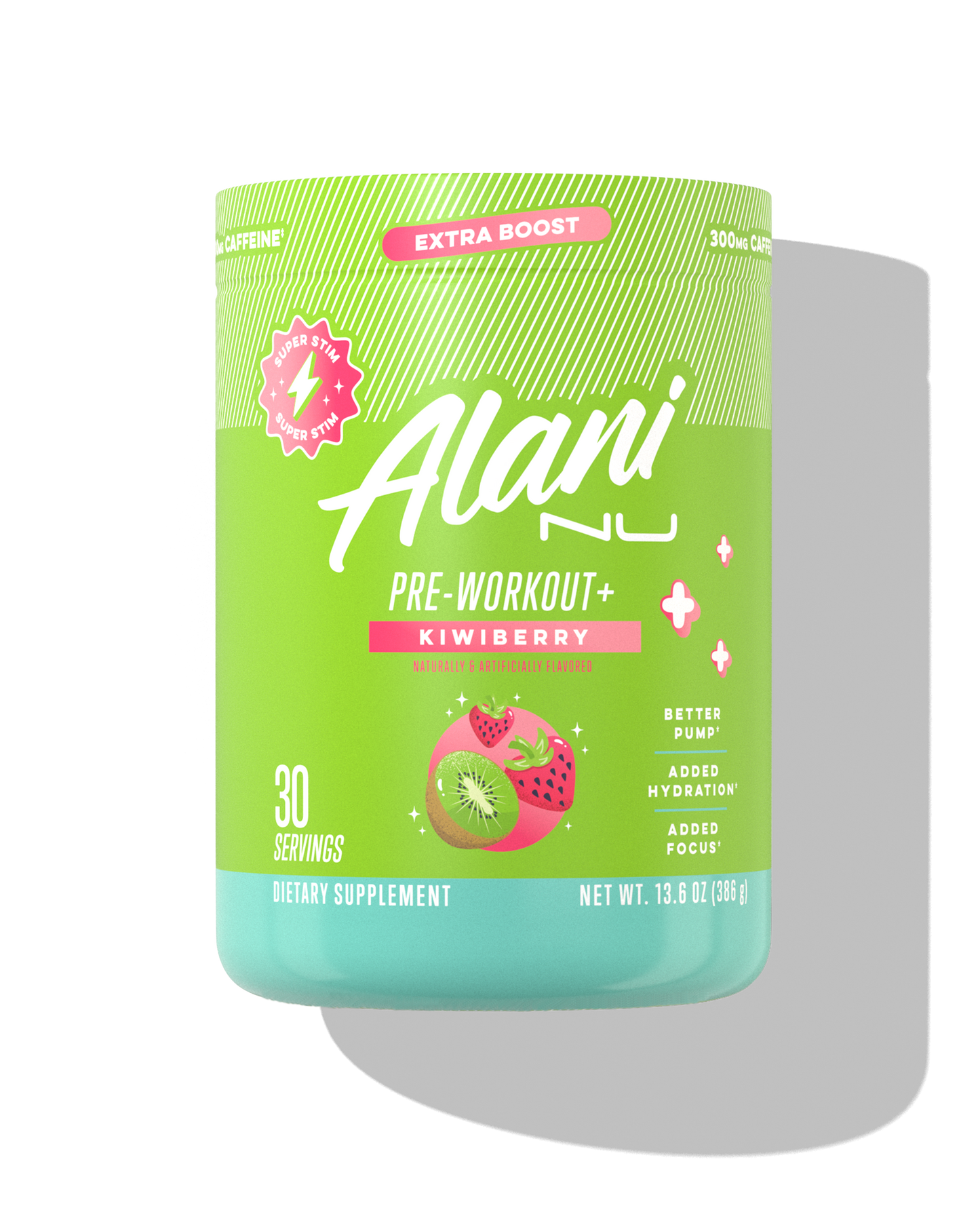 Kiwiberry Pre-Workout+ with L-Theanine, 30 Servings