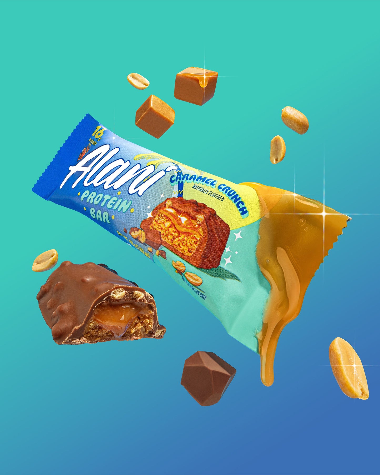Caramel Crunch Gluten-Free Protein Bars - 12 Pack