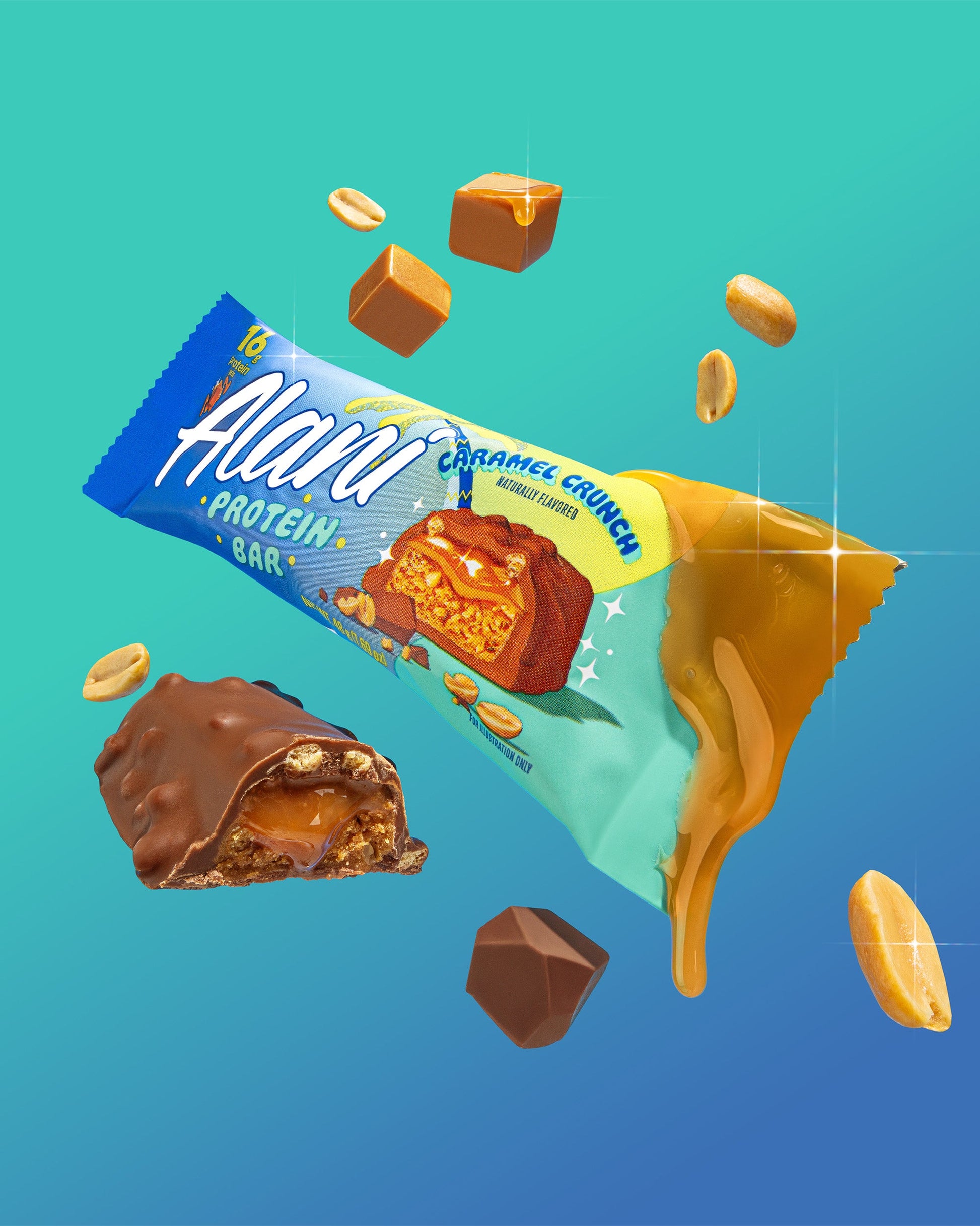 Caramel Crunch Gluten-Free Protein Bars - 12 Pack