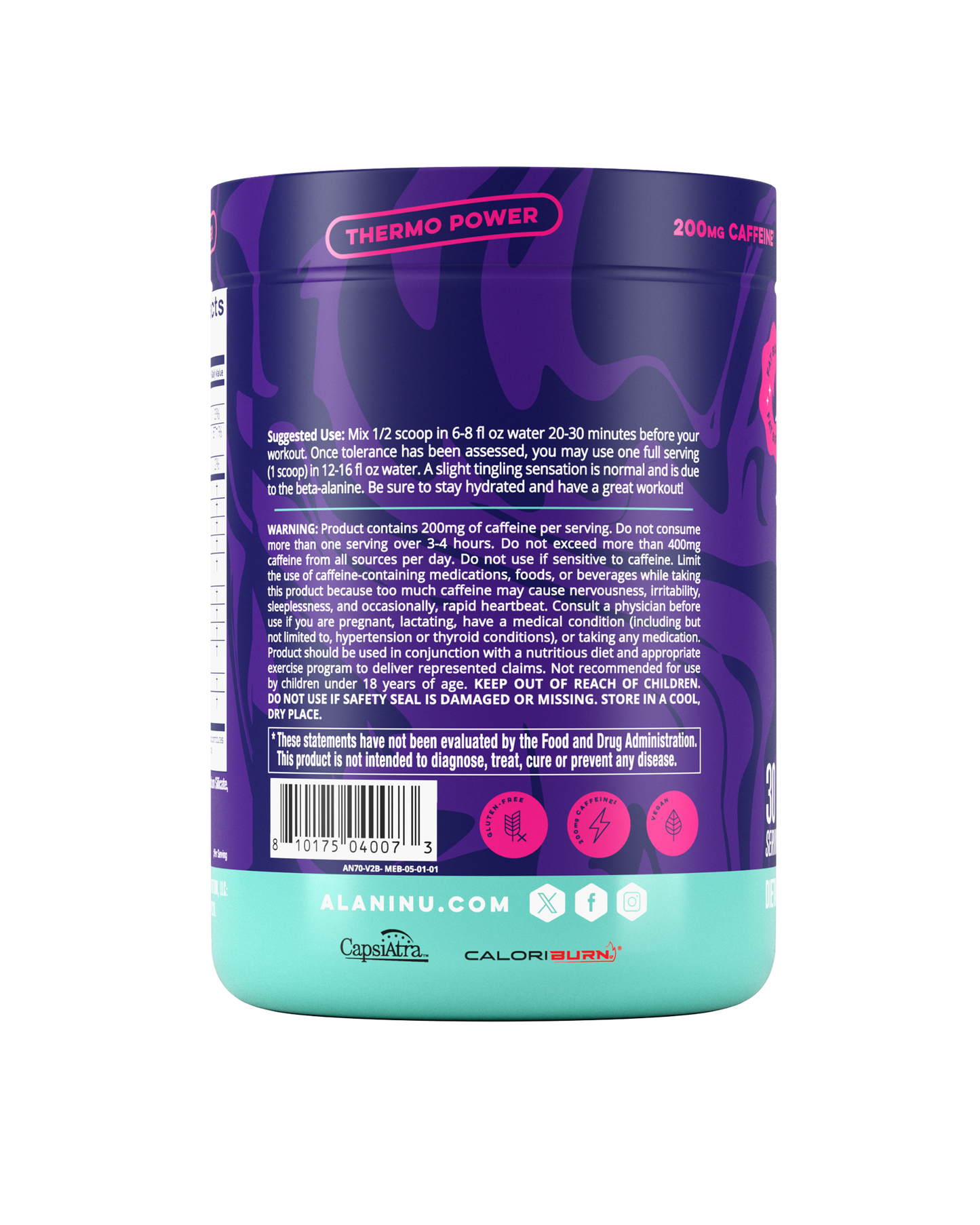 Melonberry Blast Thermo Pre-Workout+, 30 Servings