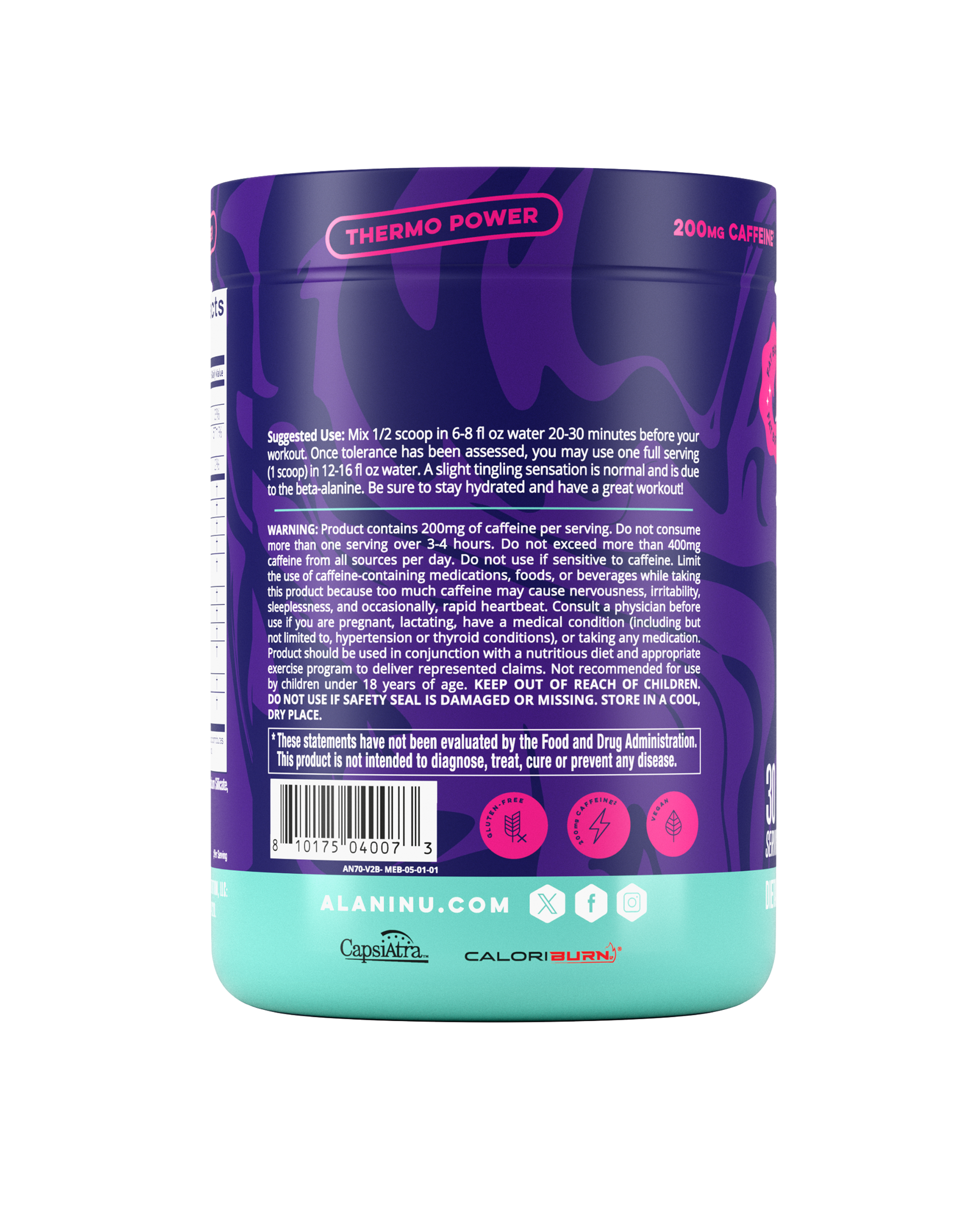 Melonberry Blast Thermo Pre-Workout+, 30 Servings