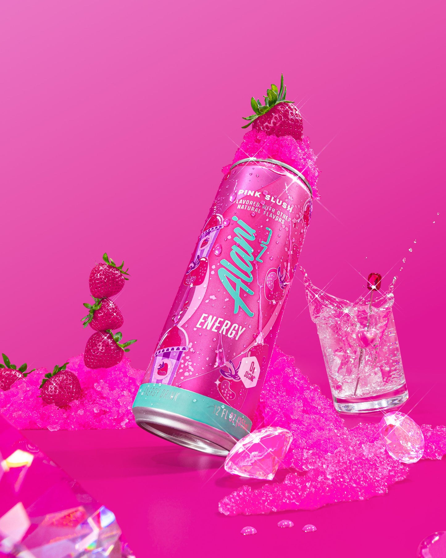 Pink Slush Energy Drink, 12-Pack