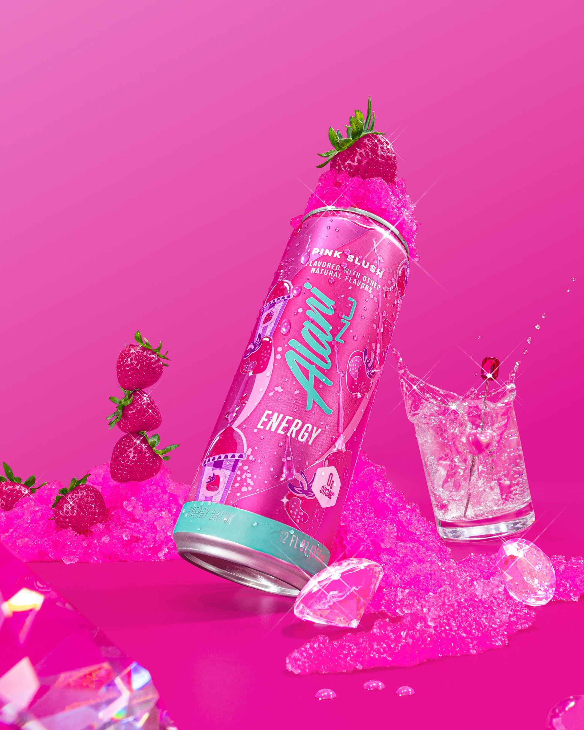 Pink Slush Energy Drink, 12-Pack