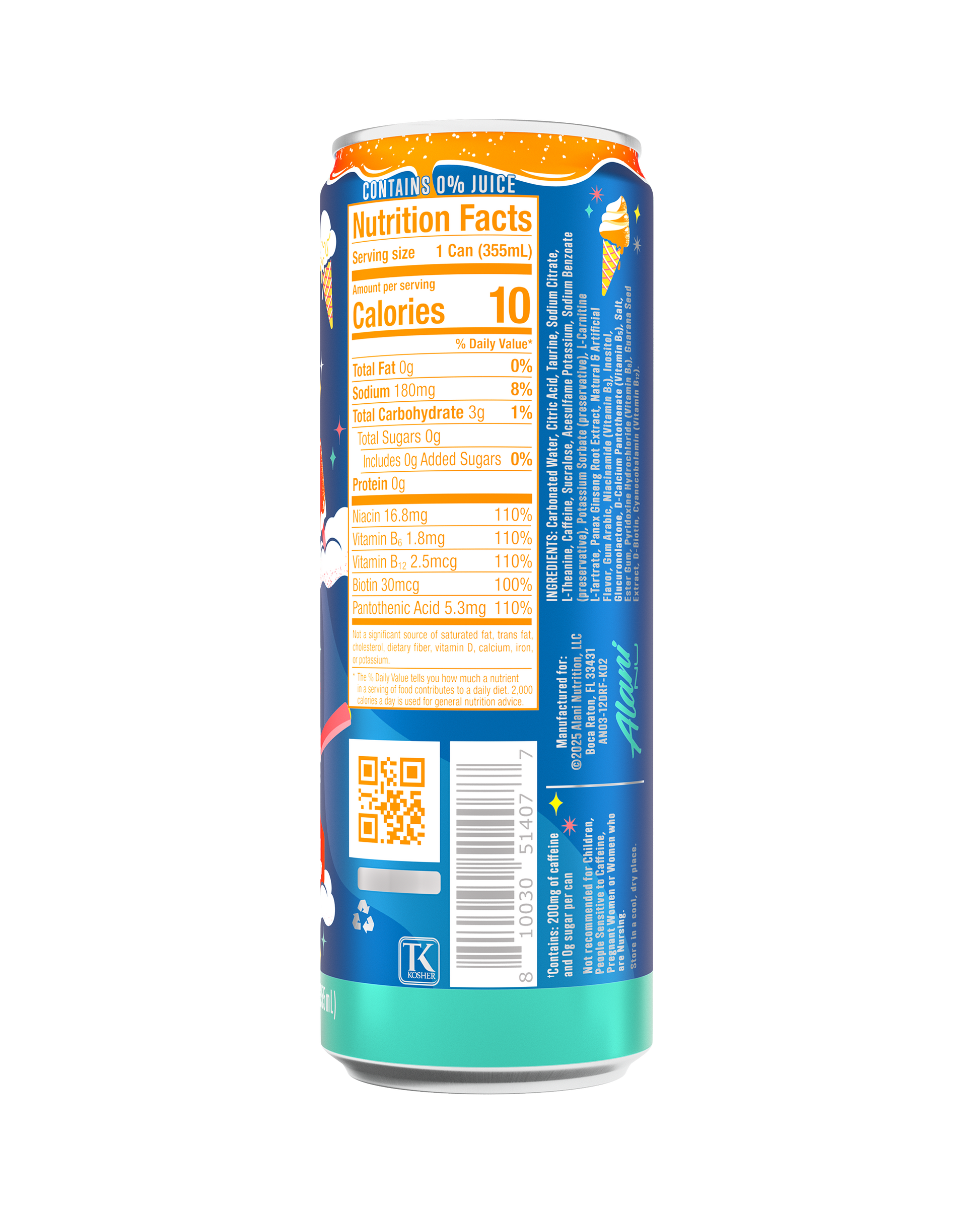 Dream Float Orange Sherbet Energy Drink