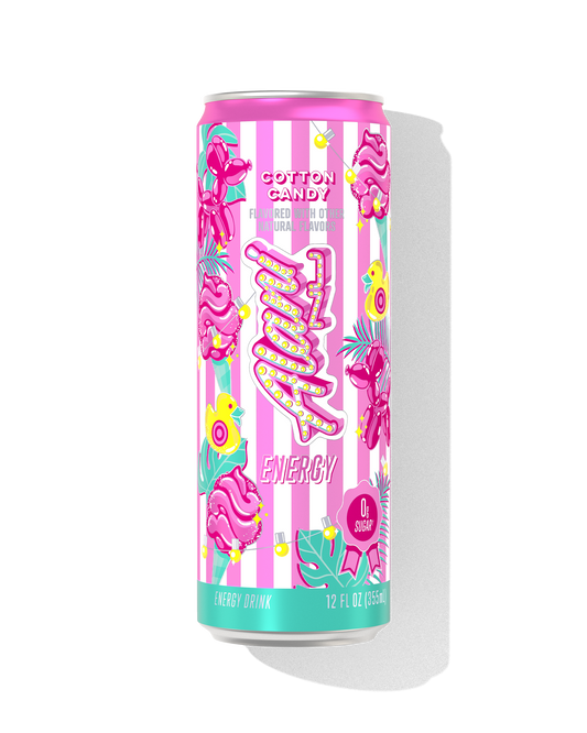 Pink-Vanilla Cotton Candy Energy Drink