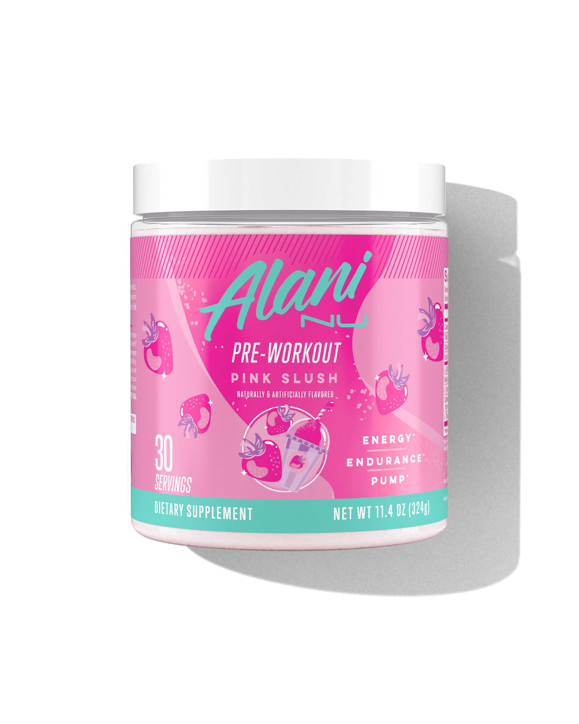 Pink Slush Pre-Workout with Caffeine, 30 Servings