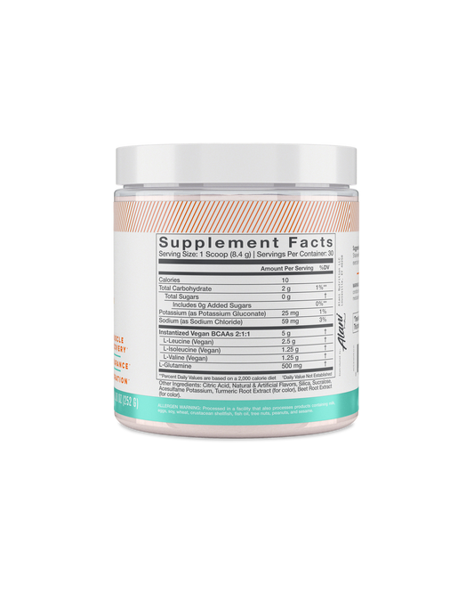 Sour Peach Rings BCAA with Electrolytes, 30 Servings