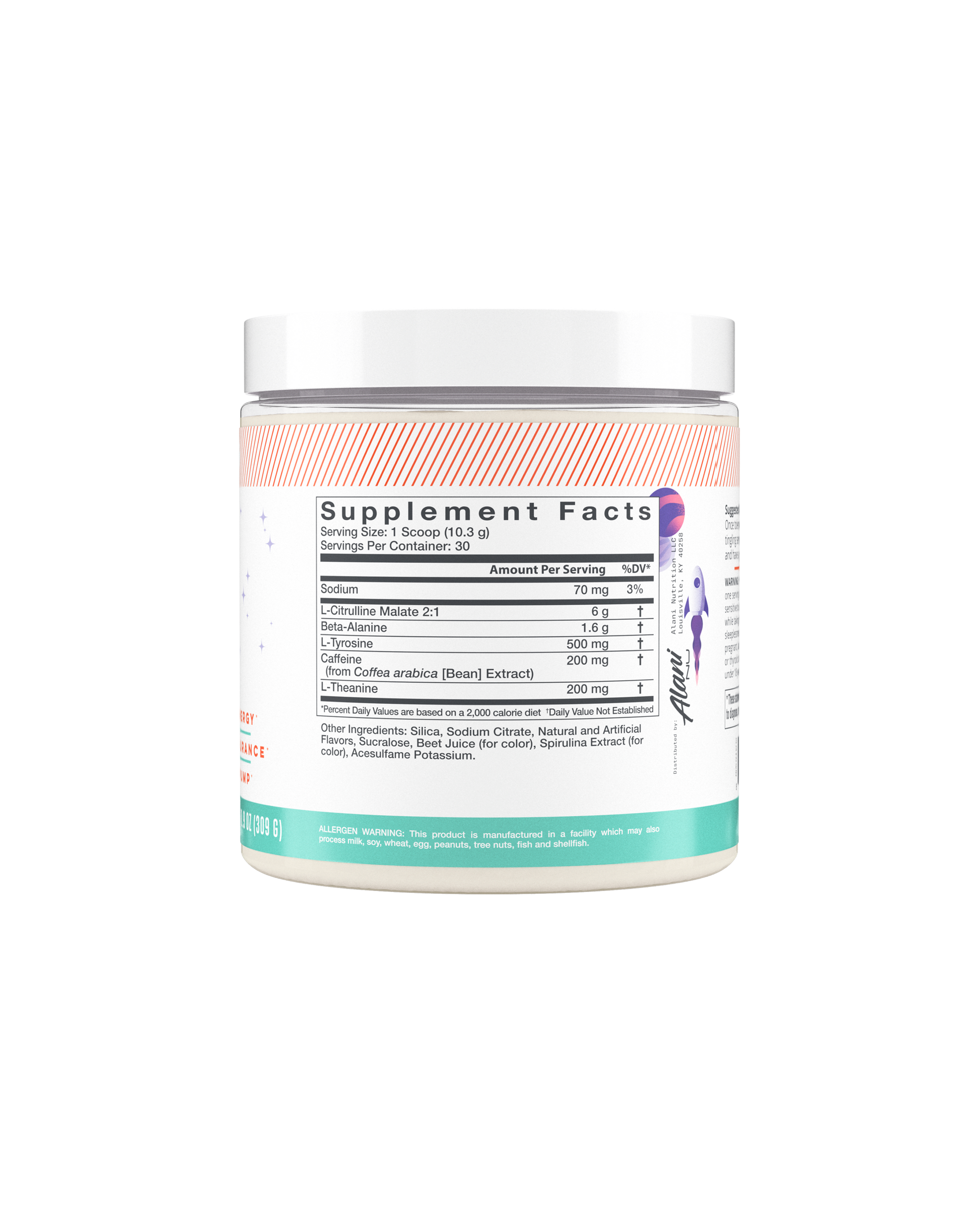 Galaxy Lemonade Pre-Workout with Caffeine, 30 Servings