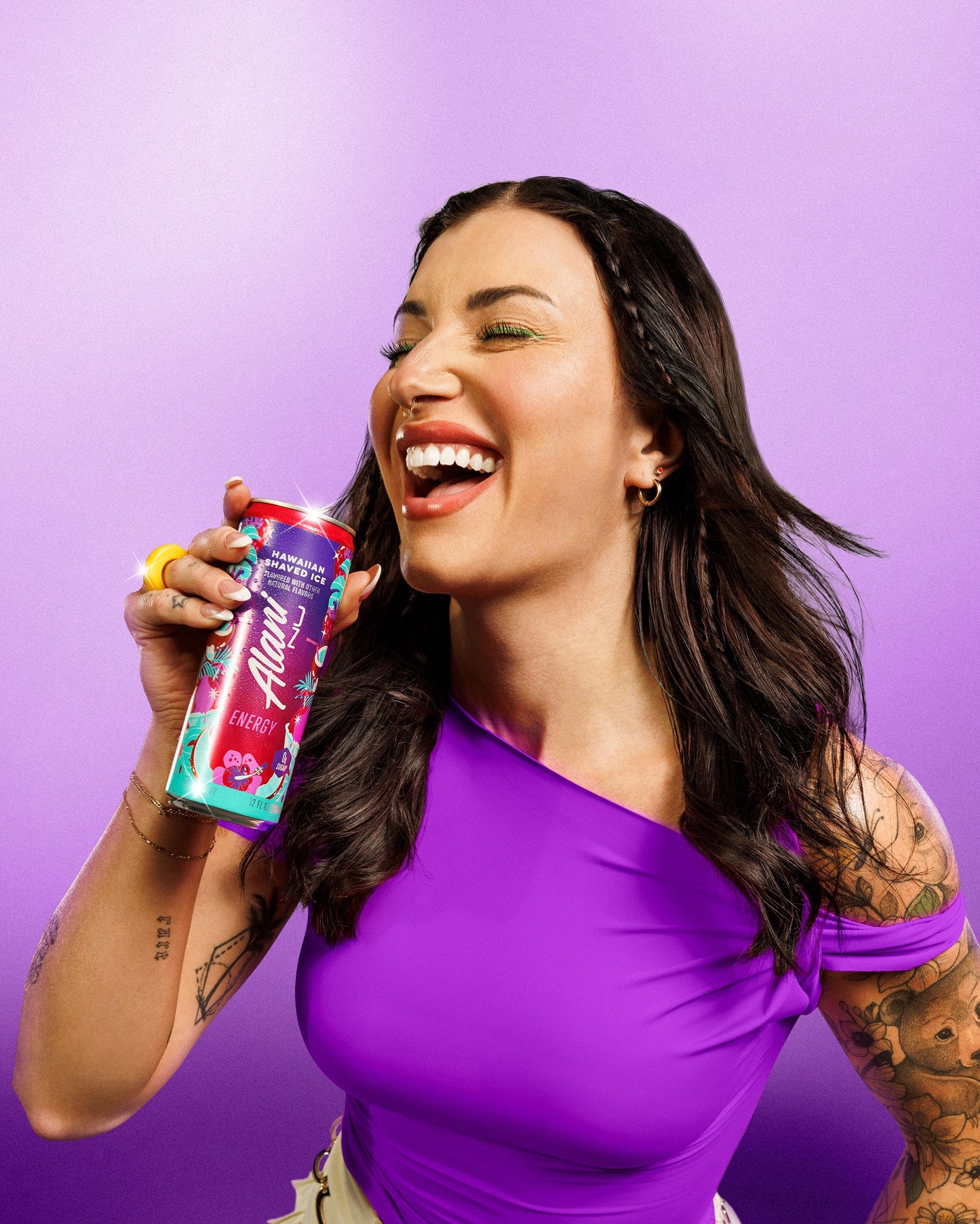 Hawaiian Shaved Ice Alani Nu Energy Drink, 12 Pack