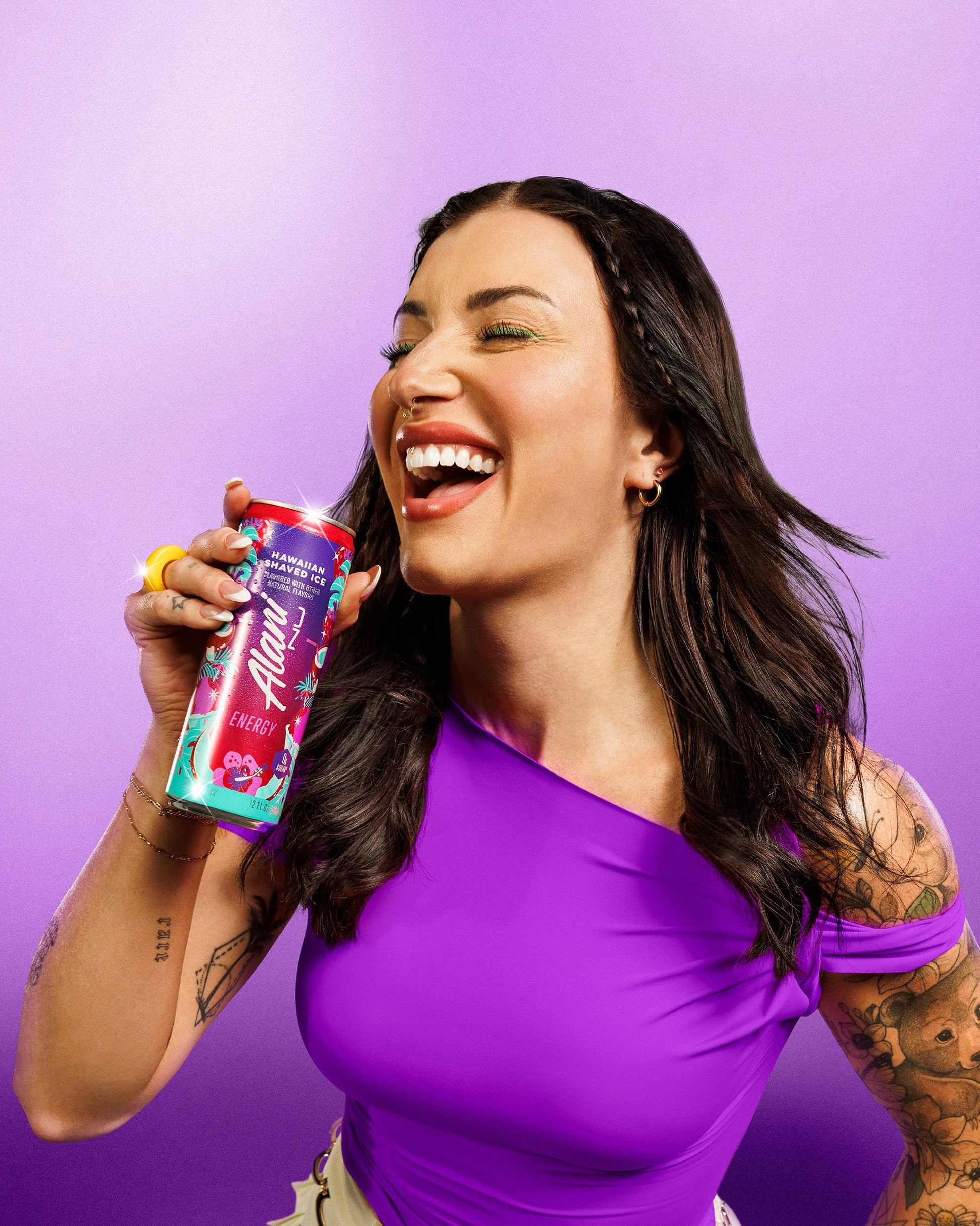 Hawaiian Shaved Ice Alani Nu Energy Drink, 12 Pack