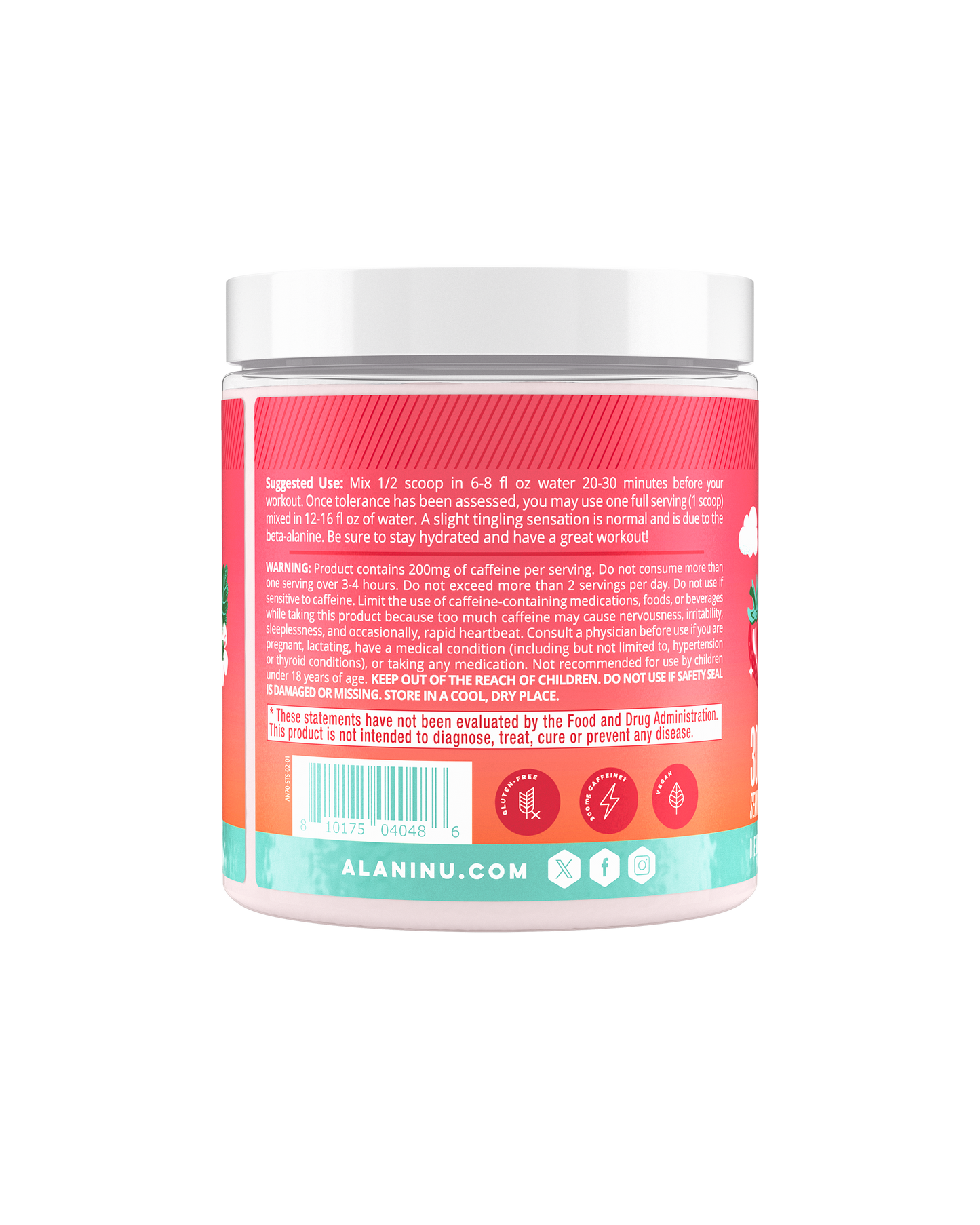 Strawberry Sunrise Pre-Workout, 30 Servings