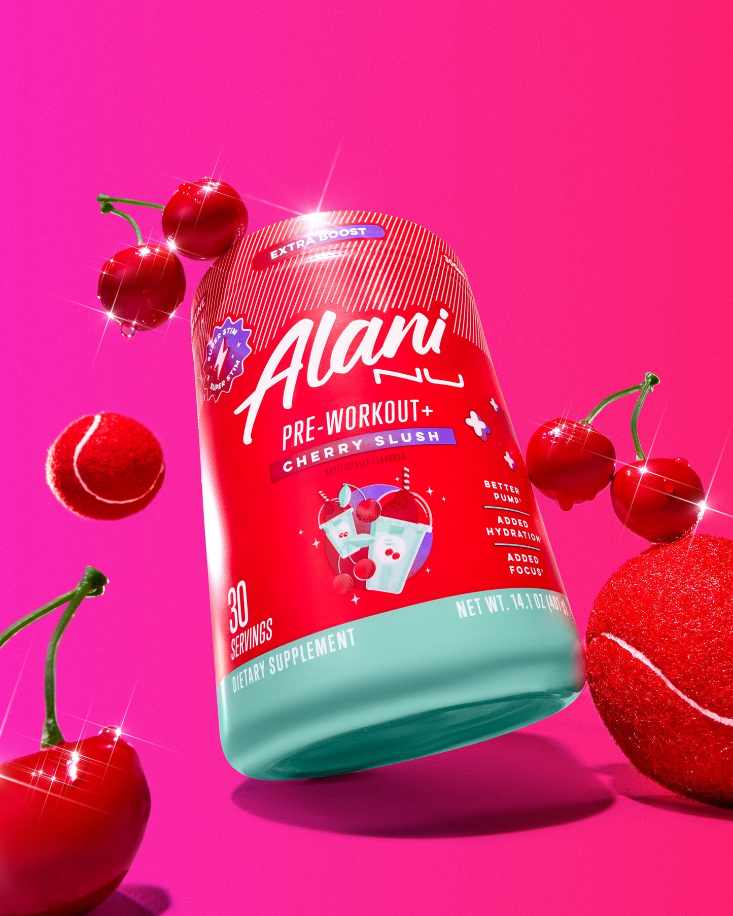Cherry Slush Super-Stim Pre-Workout+, 30 Servings