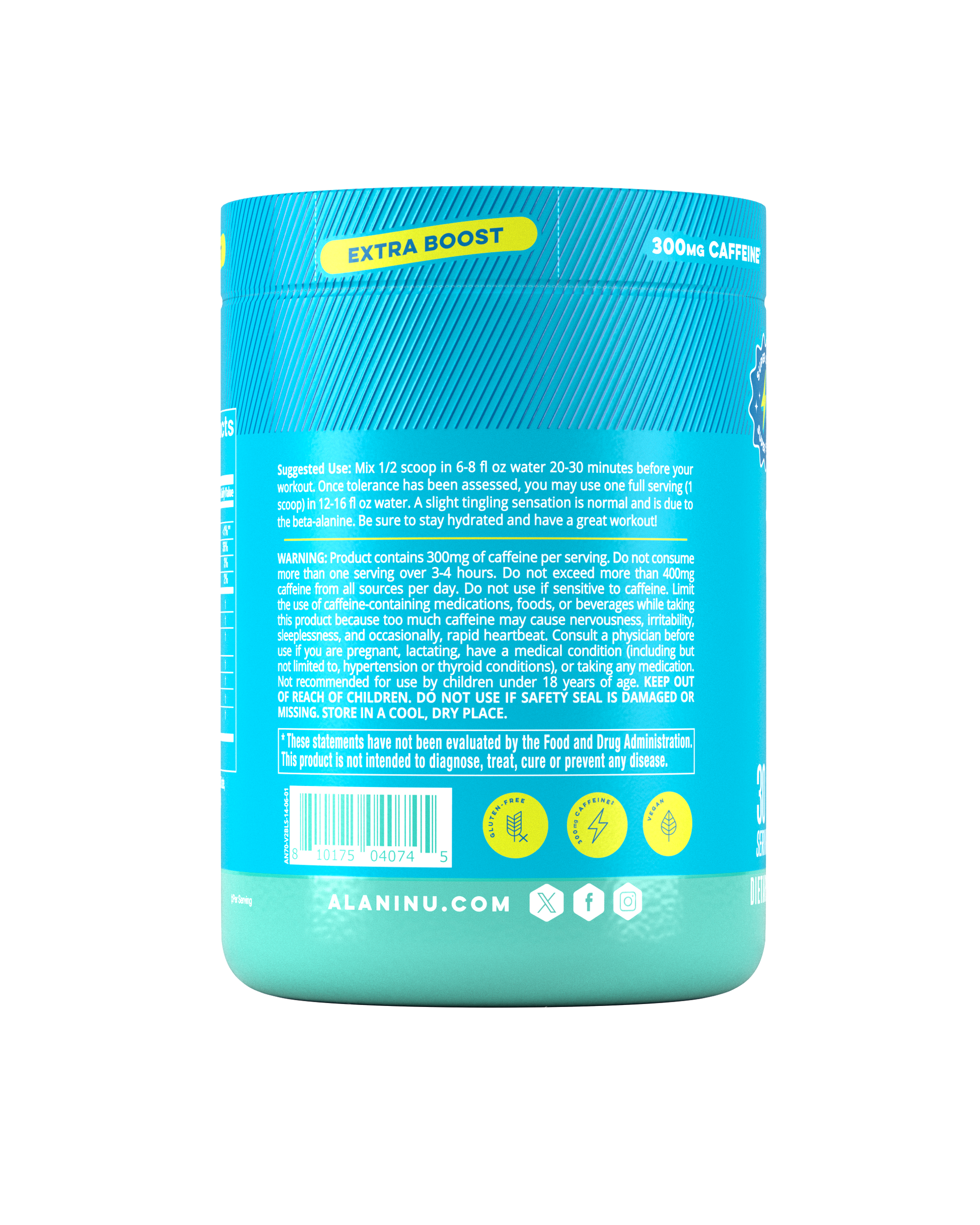 Blue Slush Pre-Workout+ for Pump, Hydration and Focus