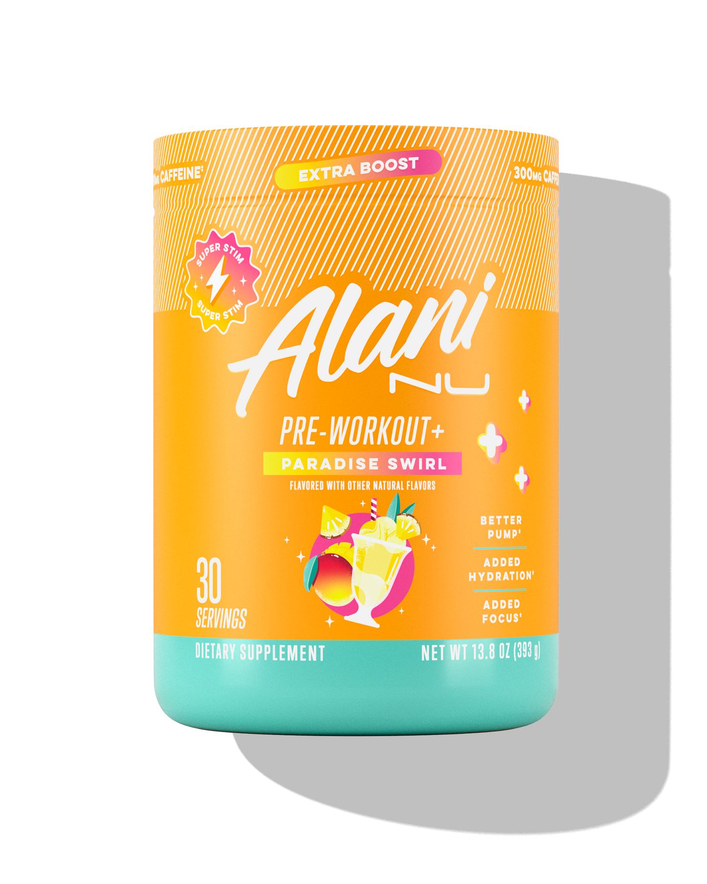 Paradise Swirl Pre-Workout+ for Hydration, 30 Servings
