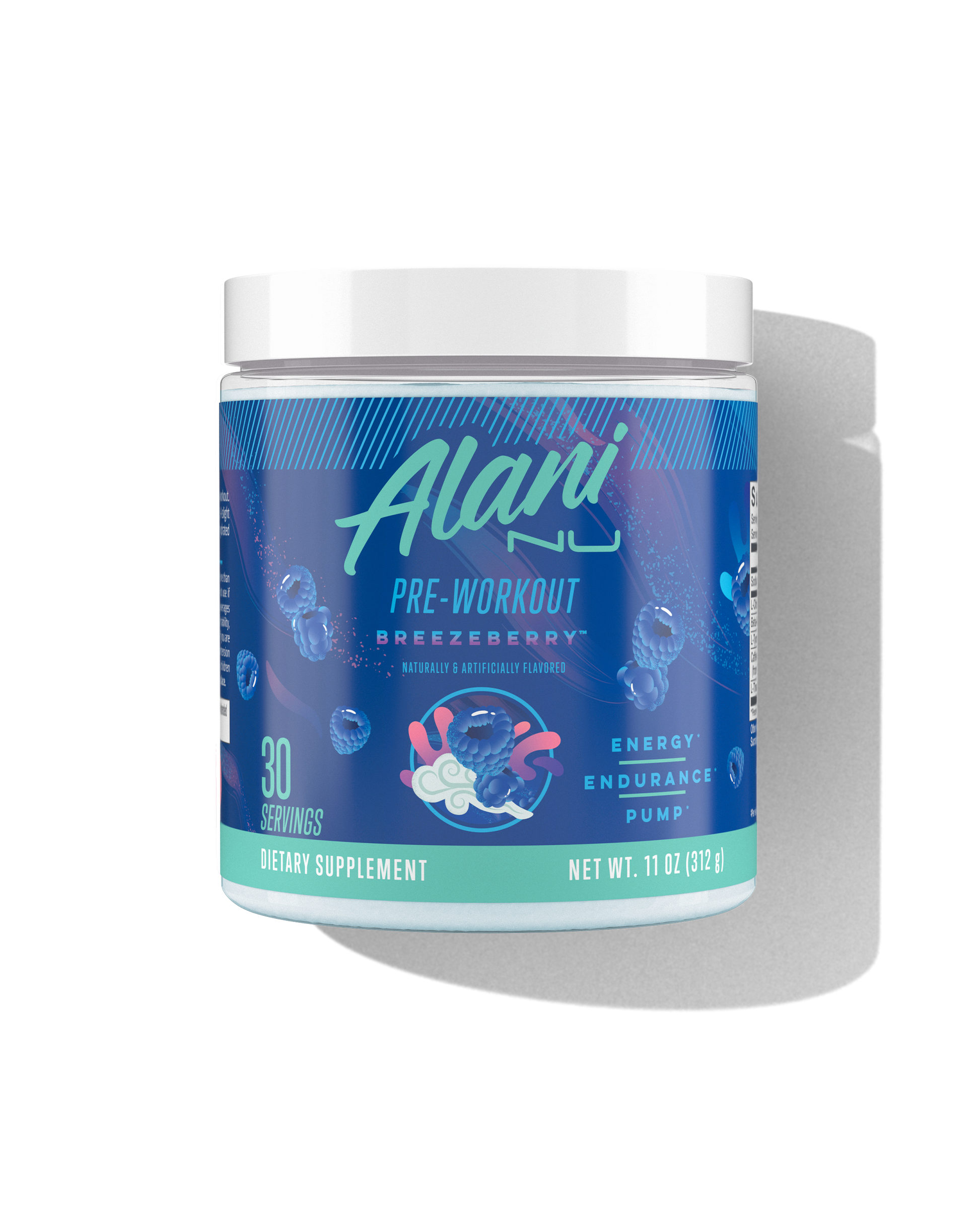 Breezeberry Pre-Workout with L-Theanine, 30 Servings