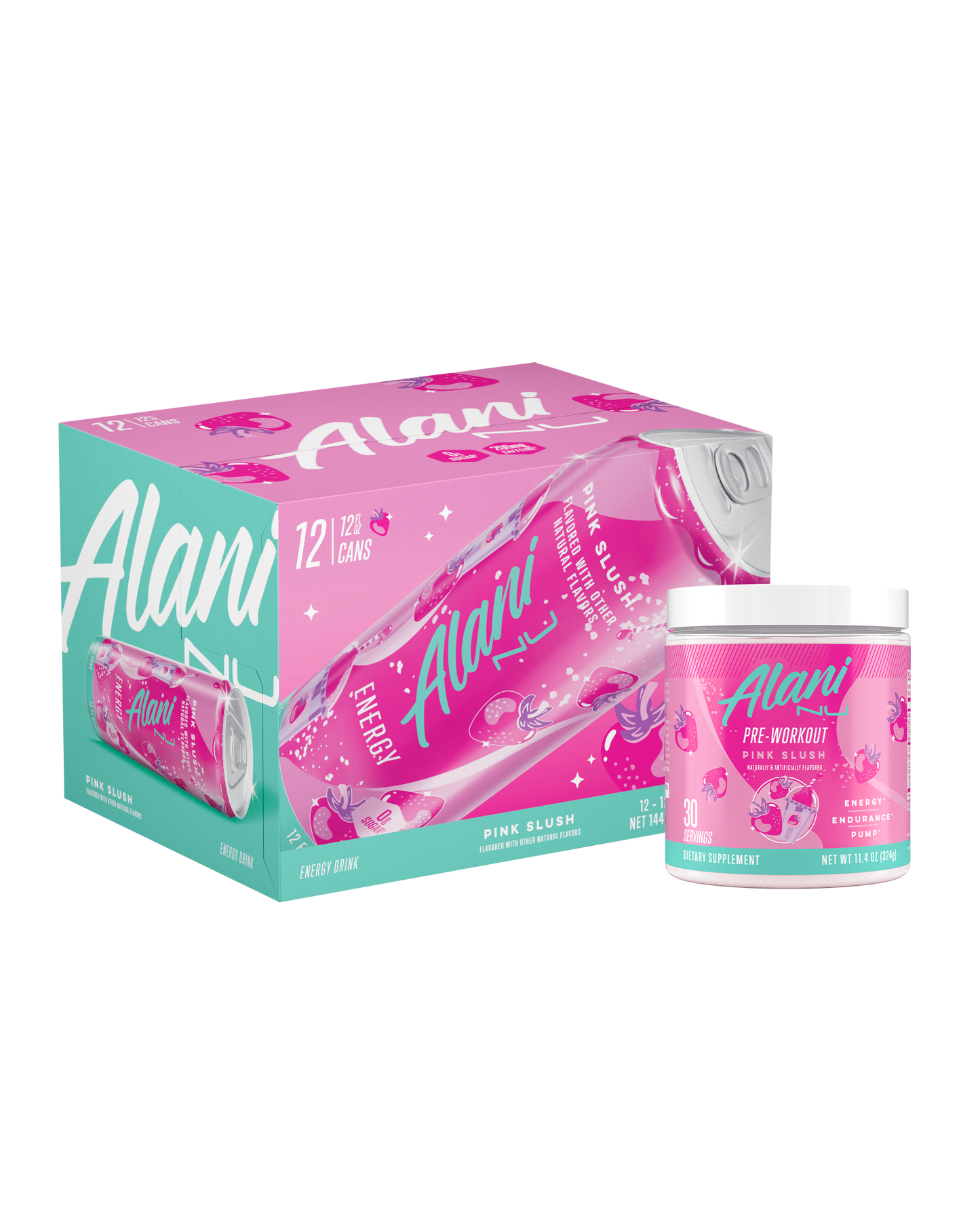 Pink Slush Pre-Workout and Energy Drink Bundle