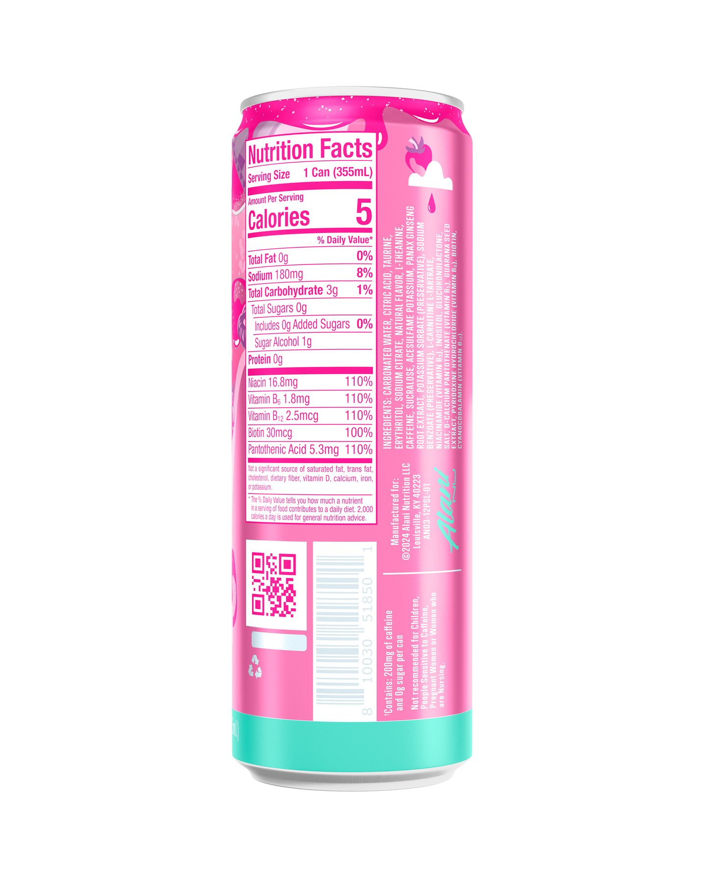 Pink Slush Energy Drink, 12-Pack