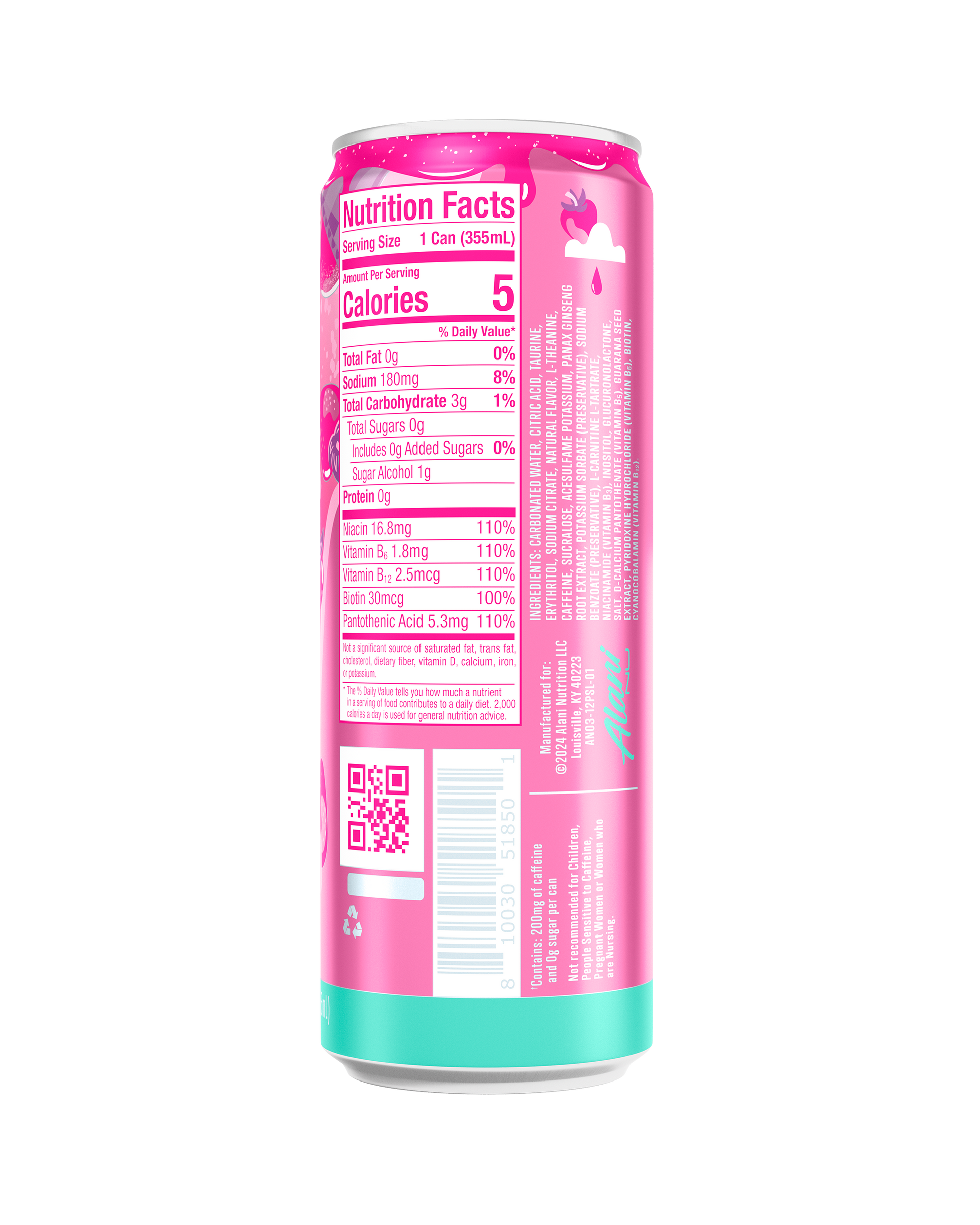 Pink Slush Energy Drink, 12-Pack