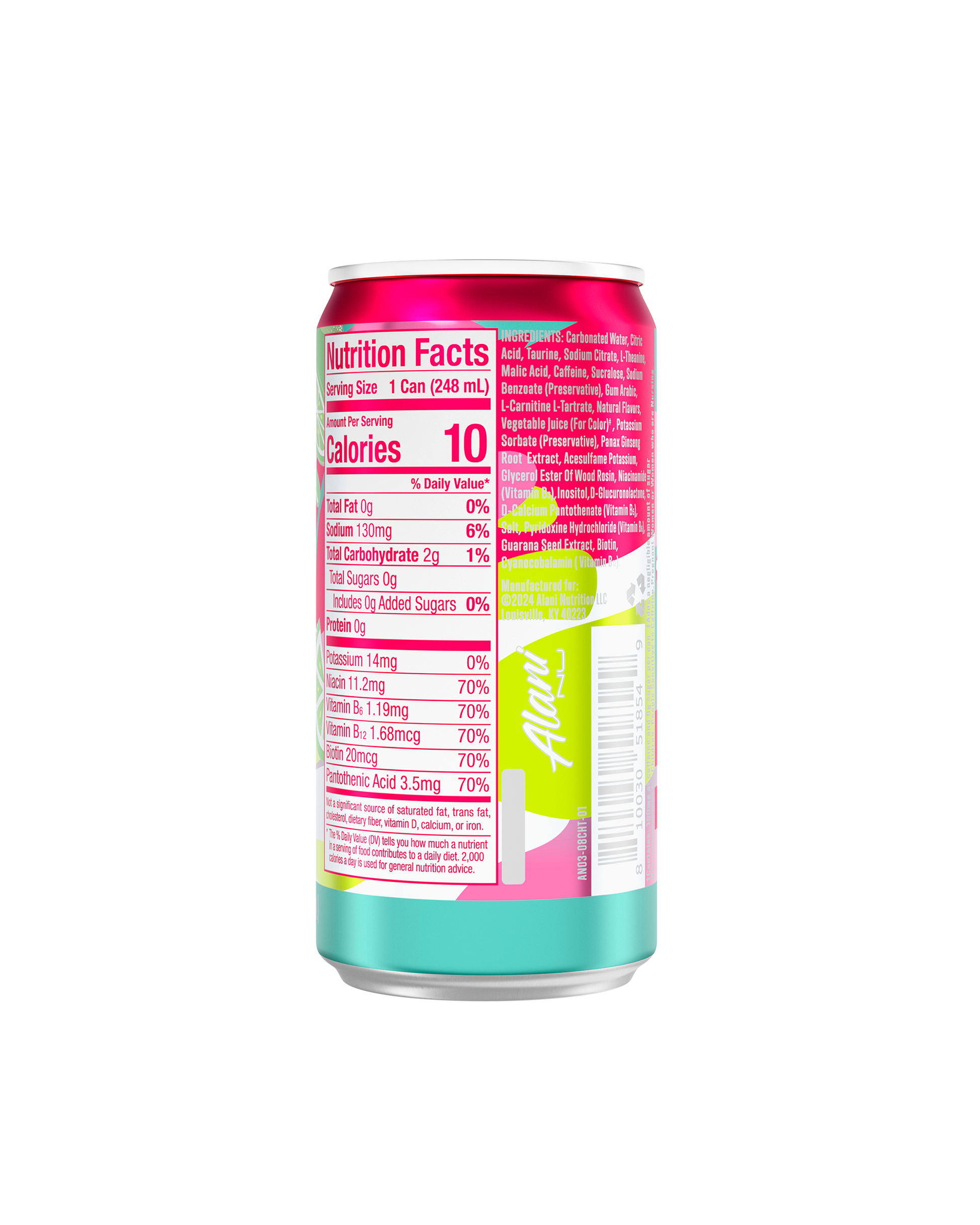 Alani Nu Cherry Twist Mini Energy Drink, 24 Pack