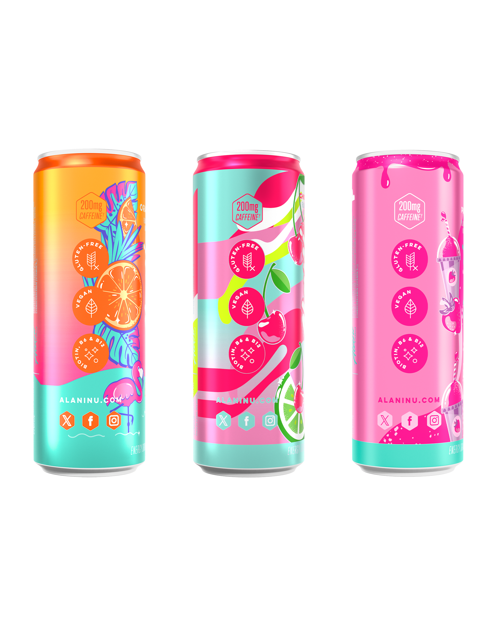 Sunkissed Energy Drink Variety Pack, 12-Pack