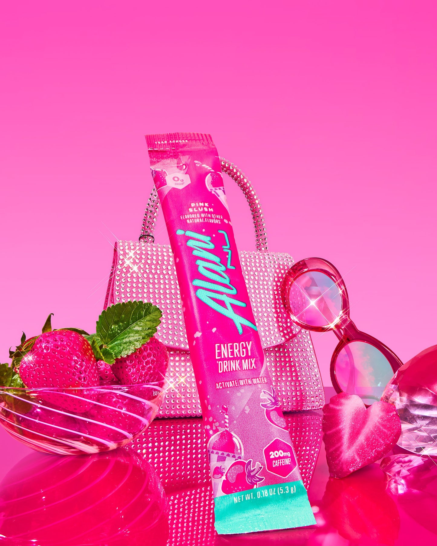 Pink Slush Energy Sticks - 10 Pack