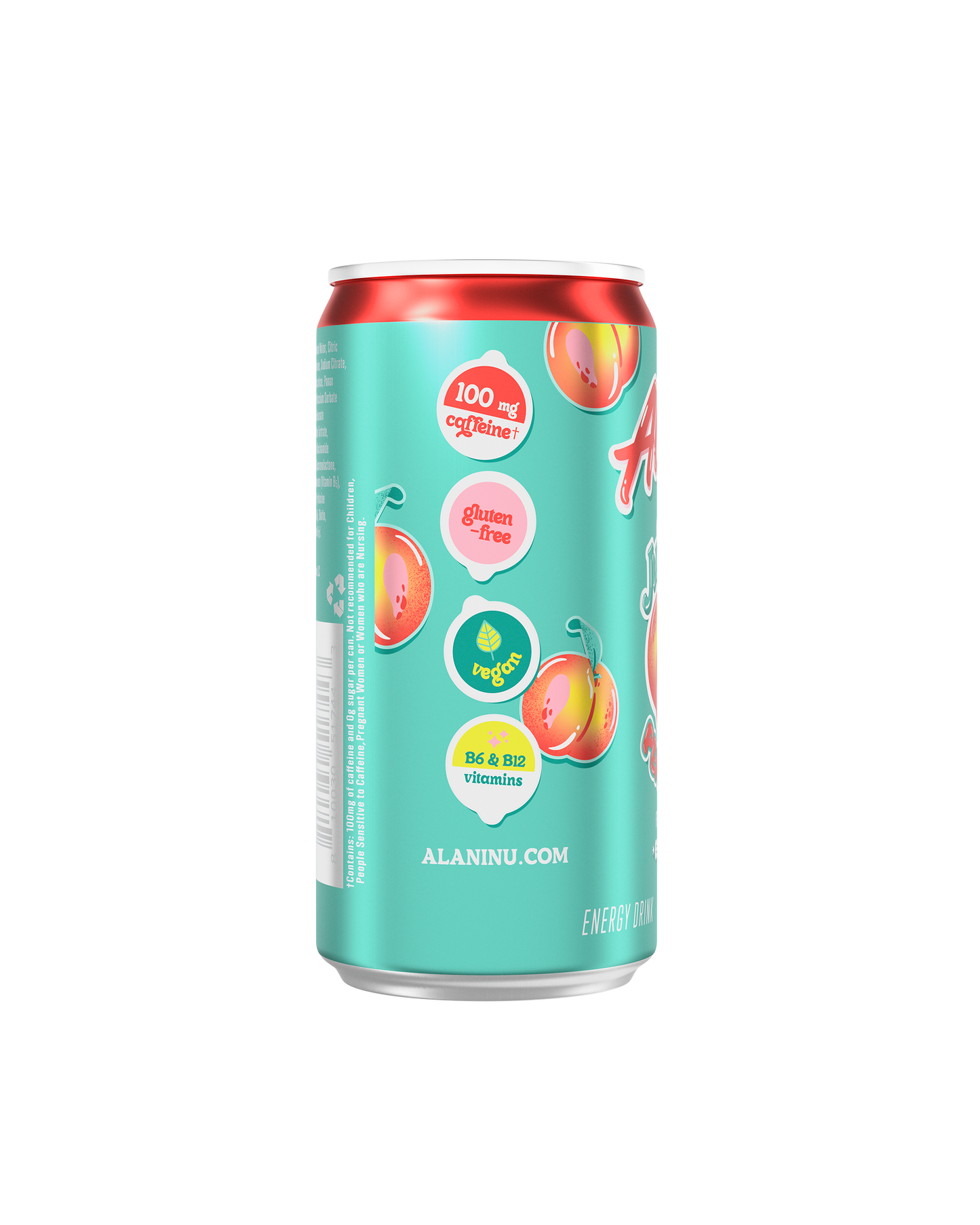 Juicy Peach Mini Energy Drink by Alani Nu, 24 Pack