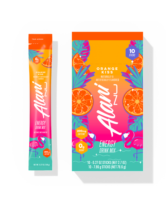 Orange Kiss Alani Nu Energy Sticks, 10 Pack