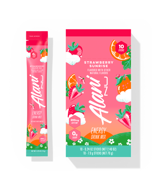Strawberry Sunrise Energy Sticks by Alani Nu, 10 Pack