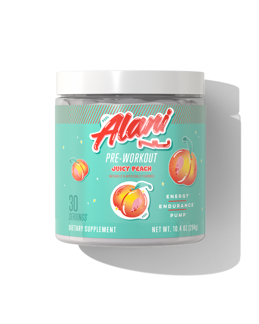 Juicy Peach Pre-Workout with L-Theanine, 30 Servings