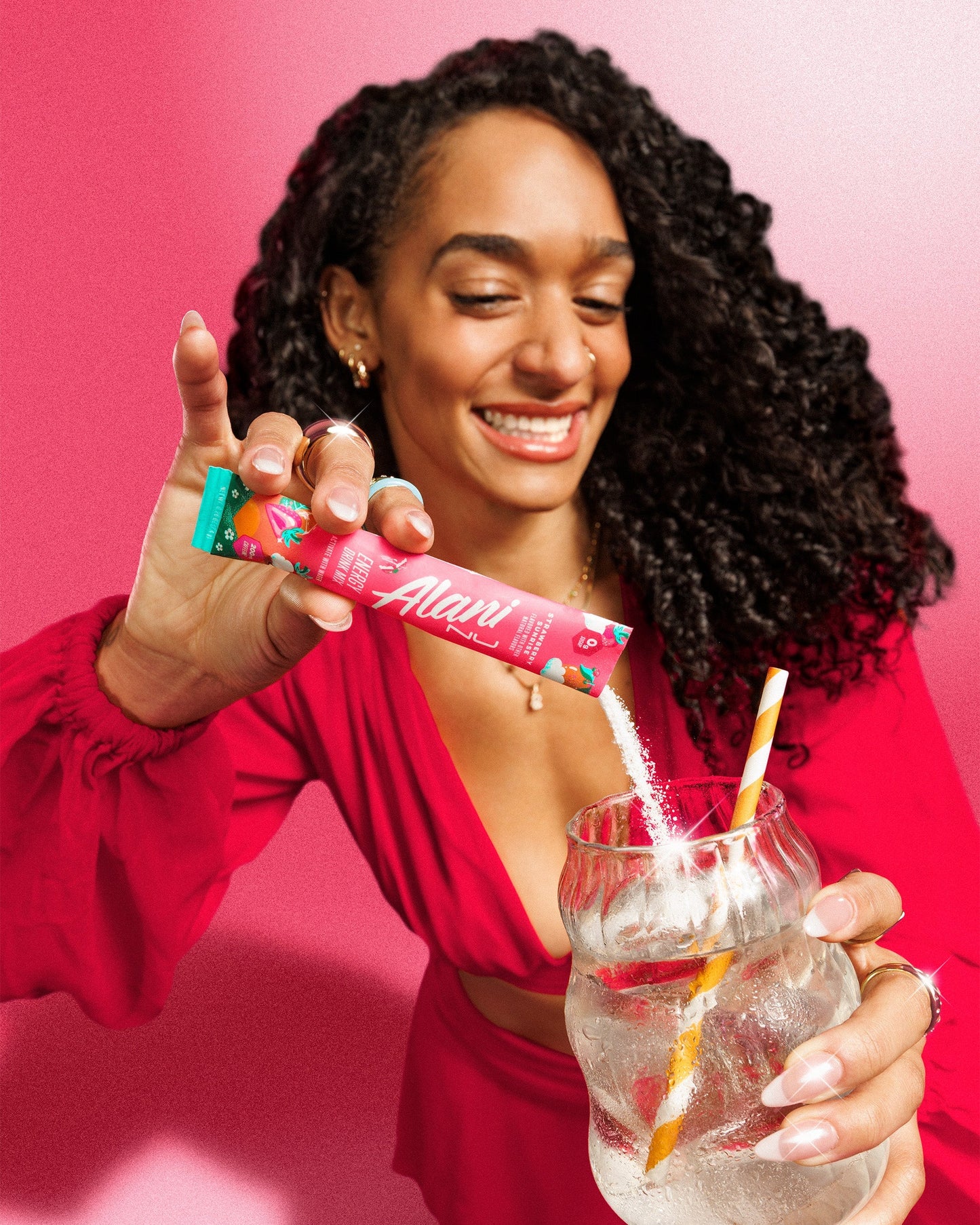 Strawberry Sunrise Energy Sticks by Alani Nu, 10 Pack