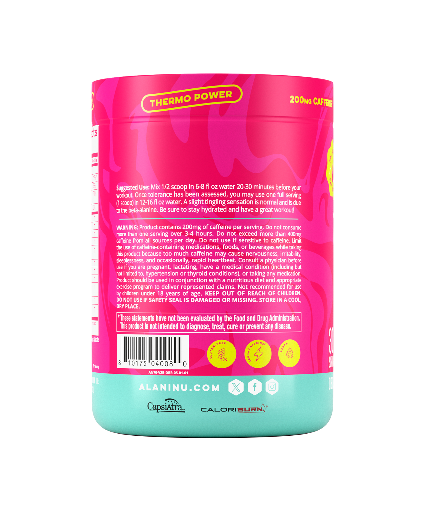 Dragon Fruit Rush Pre-Workout+ Burn, 30 Servings