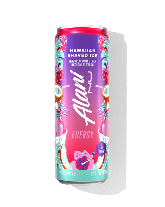 Hawaiian Shaved Ice Alani Nu Energy Drink, 12 Pack