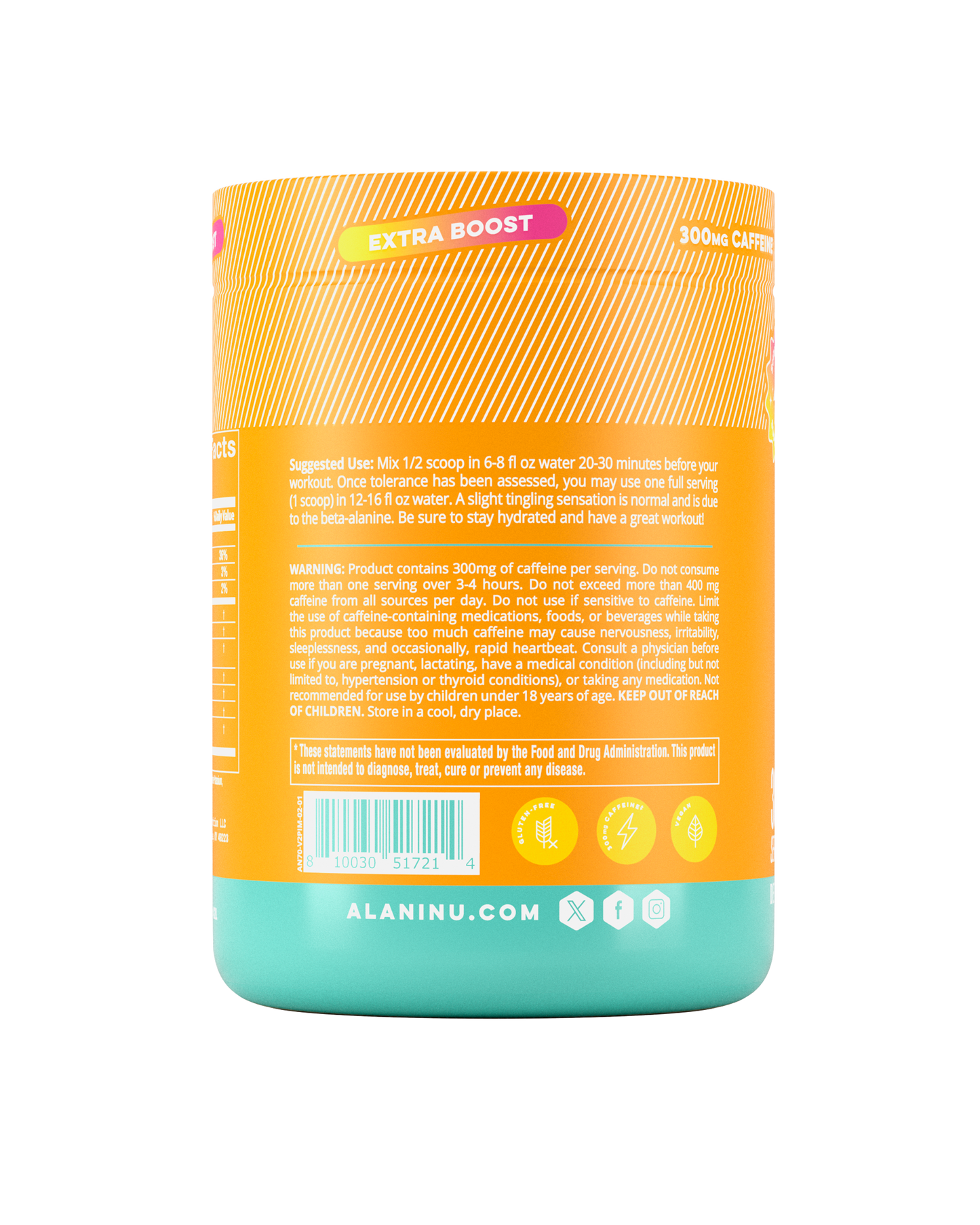 Paradise Swirl Pre-Workout+ for Hydration, 30 Servings