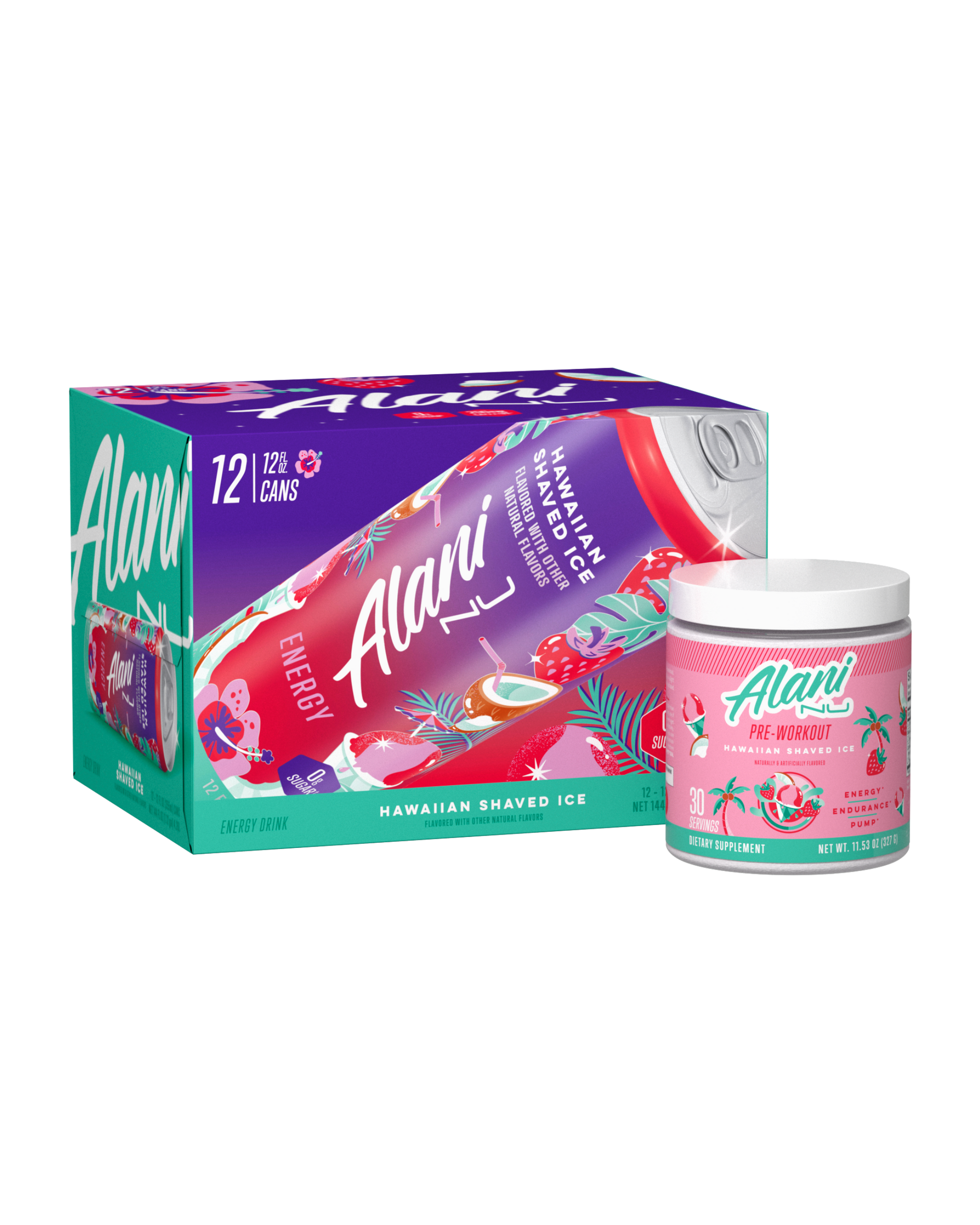 Hawaiian Shaved Ice Energy and Pre-Workout Bundle