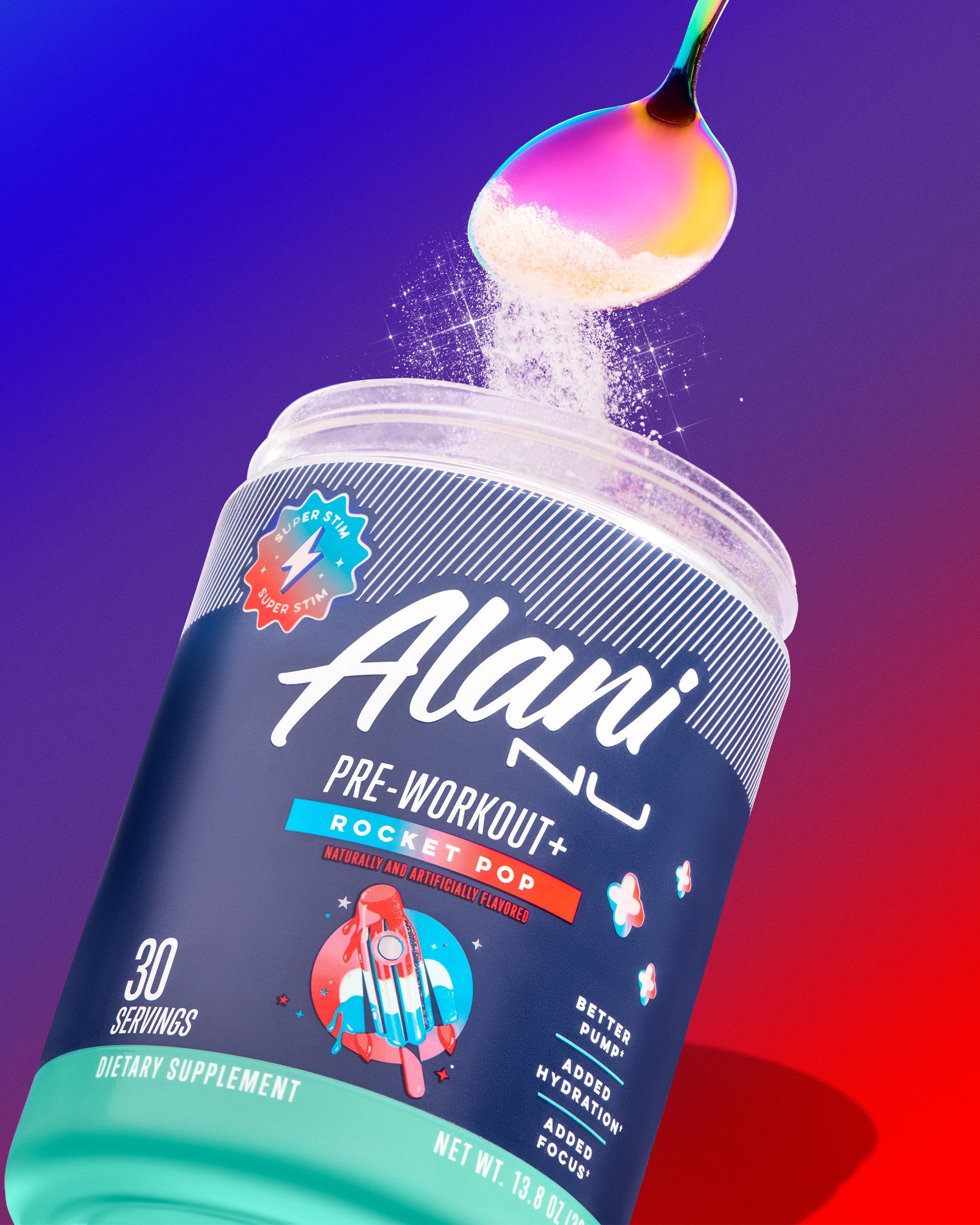 Rocket Pop Pre-Workout+ for Focus, 30 Servings