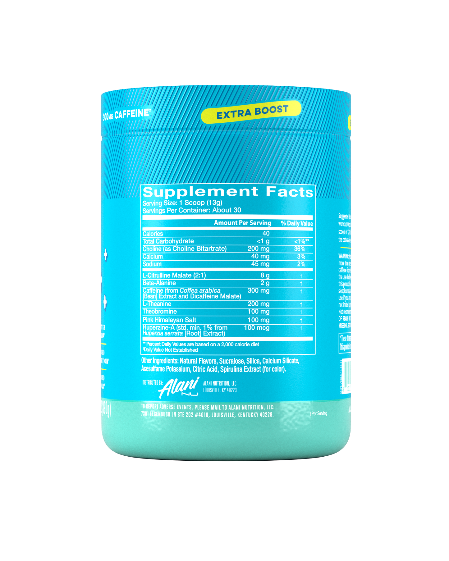 Blue Slush High-Stim Pre-Workout+, 30 Servings