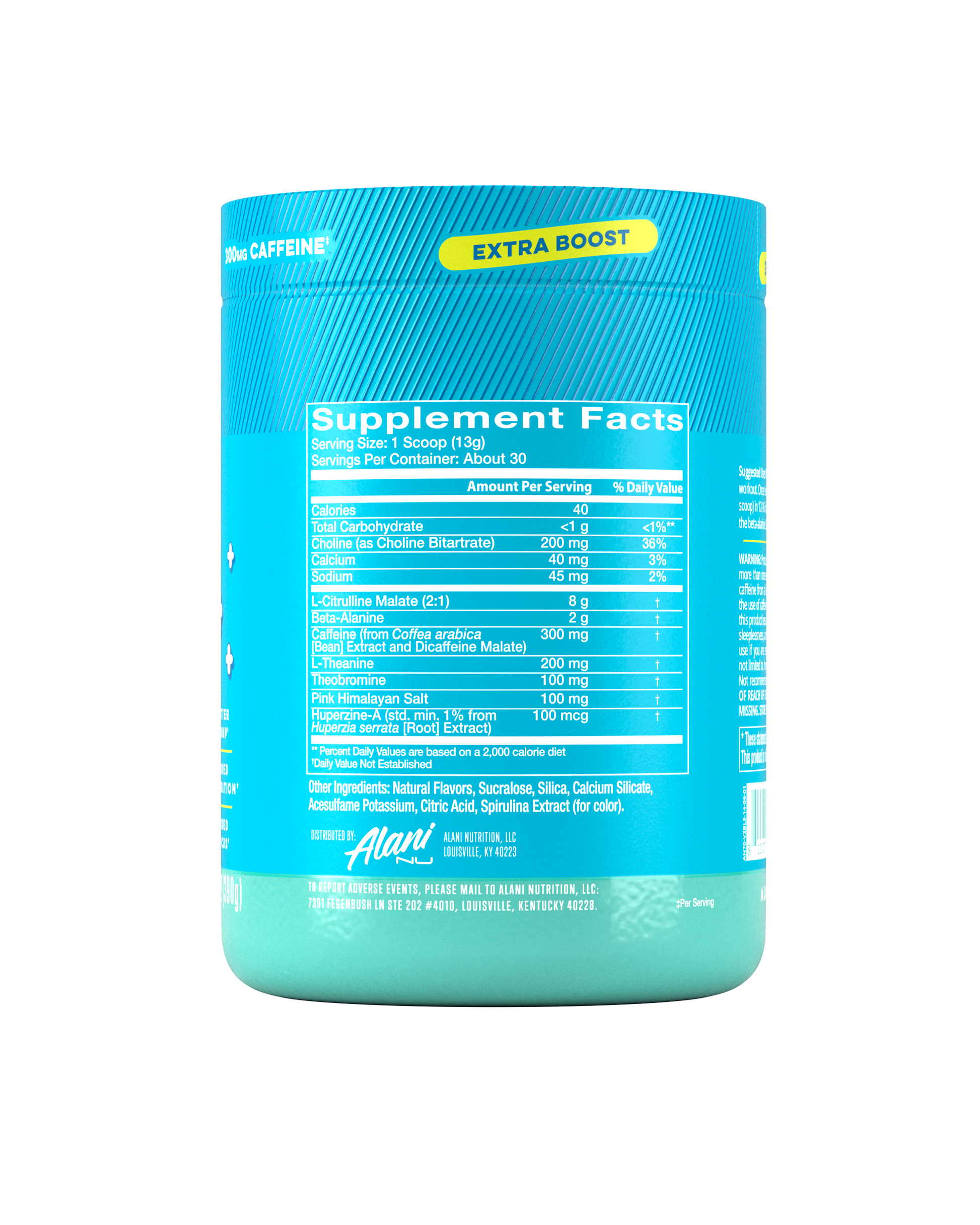 Blue Slush High-Stim Pre-Workout+, 30 Servings