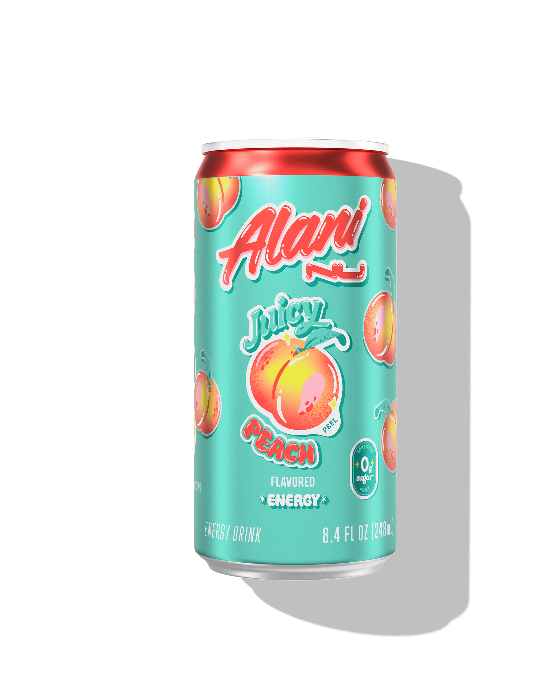 Juicy Peach Mini Energy Drink by Alani Nu, 24 Pack
