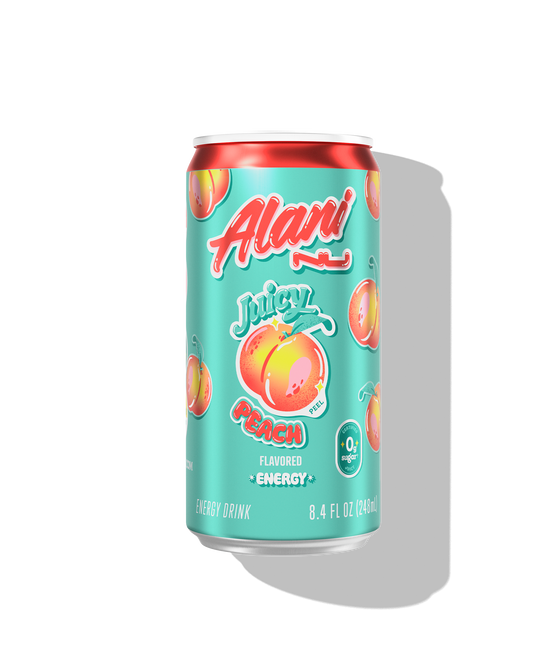 Juicy Peach Mini Energy Drink by Alani Nu, 24 Pack